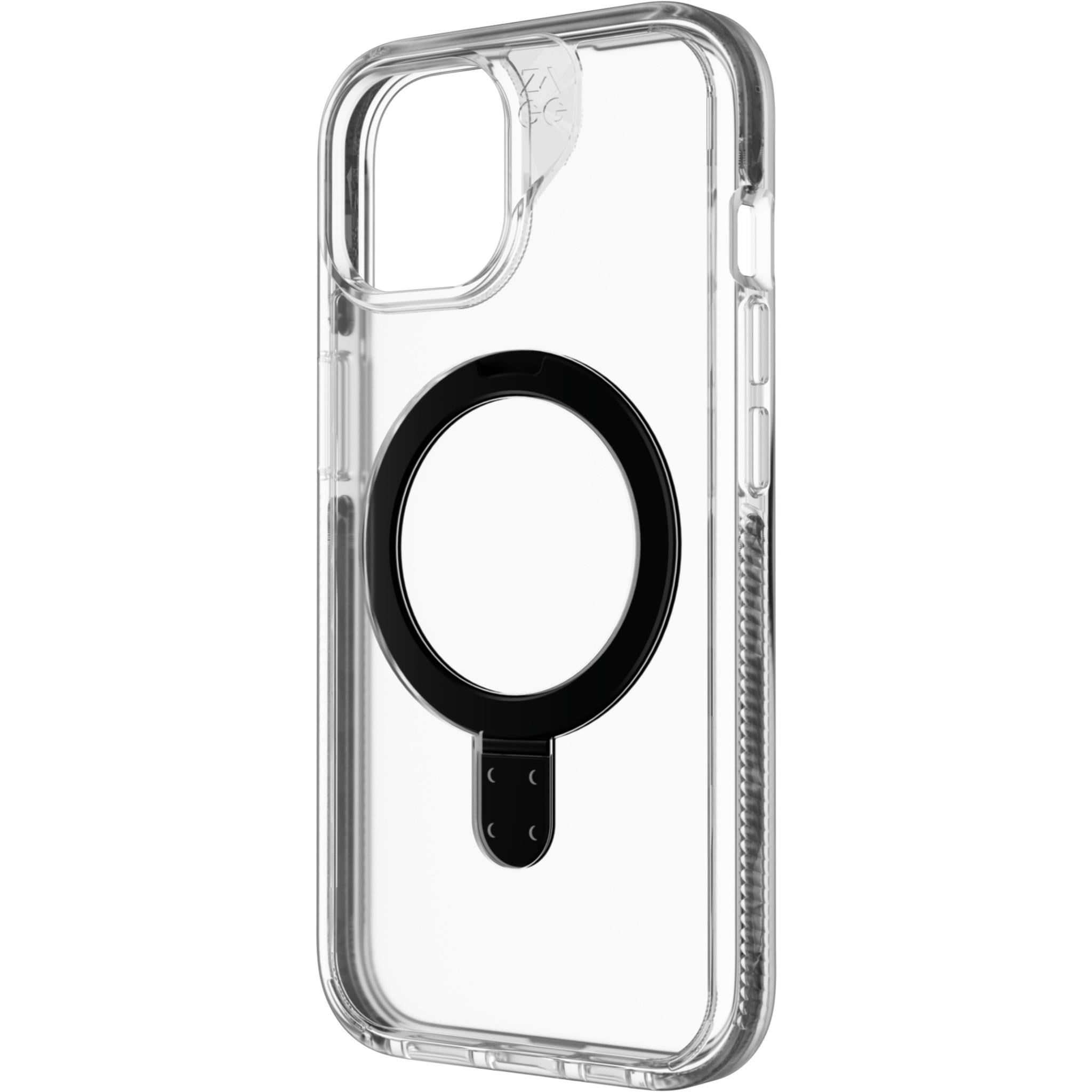 ZAGG Santa Cruz Snap RingStand Case for iPhone 17e/16e/15/14/13 (Black)