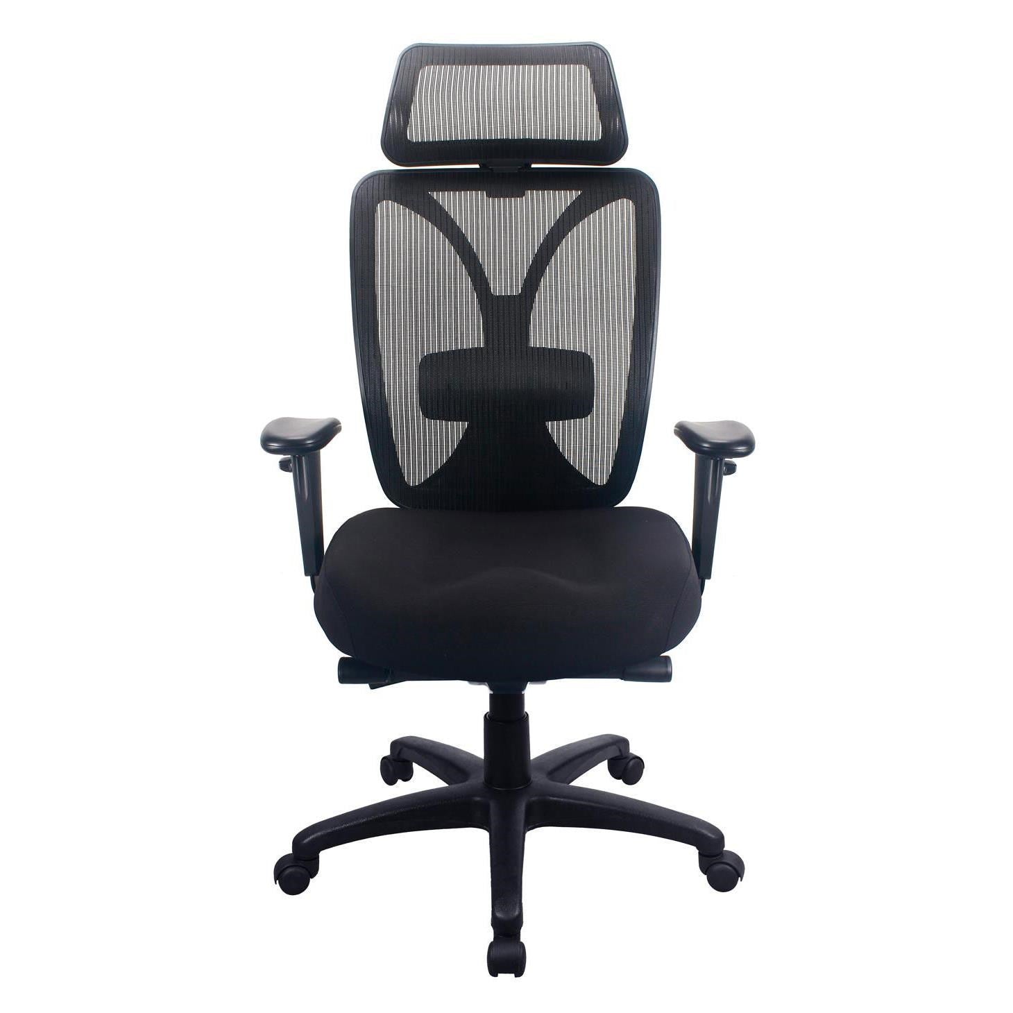 TEMPUR TP6450 Mesh Back Fabric Office Chair (Black)