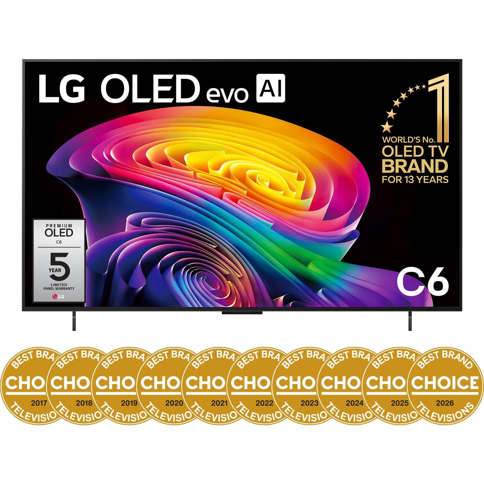 LG 42" OLED EVO AI C6 4K Smart TV [2026]