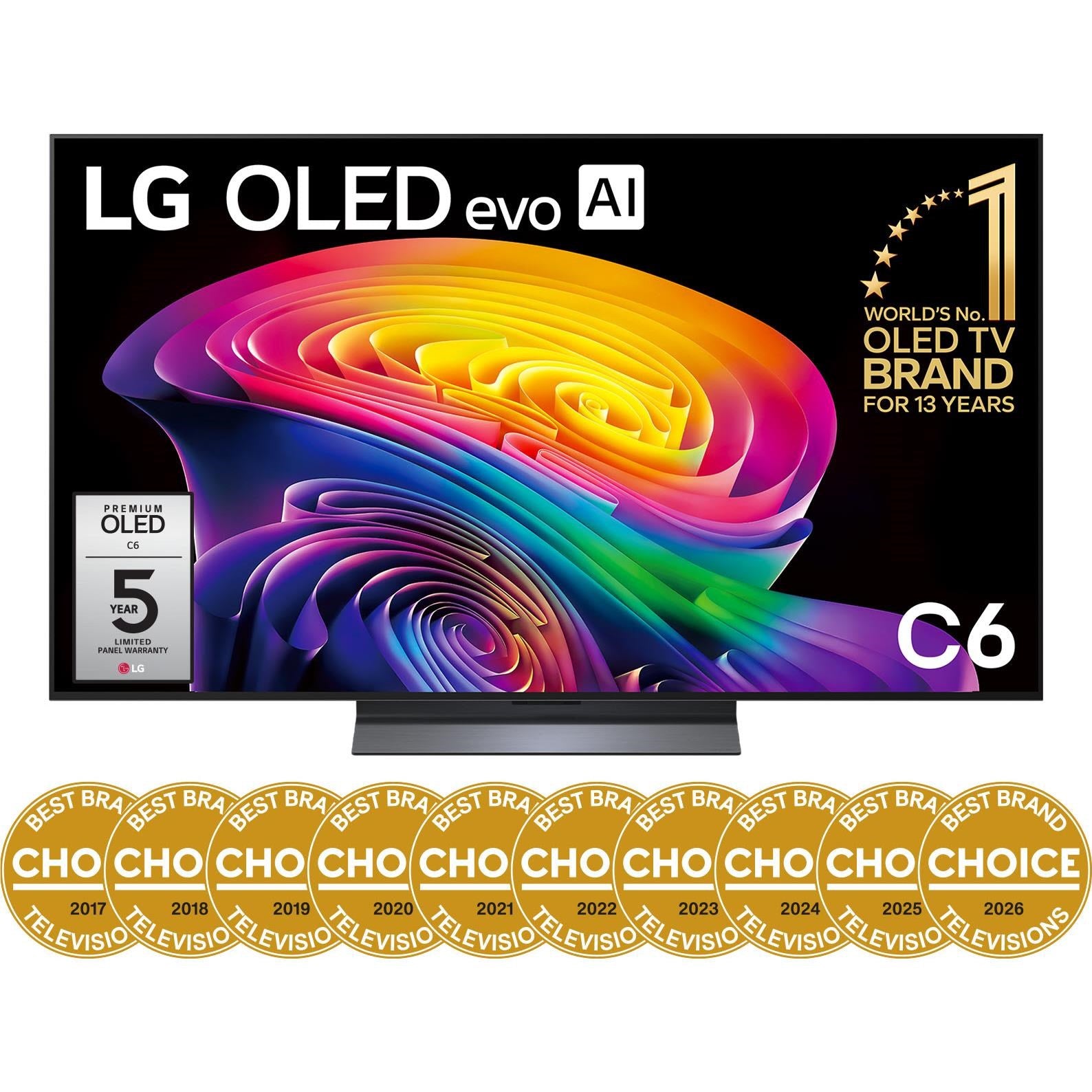 LG 55" OLED EVO AI C6 4K Smart TV [2026]