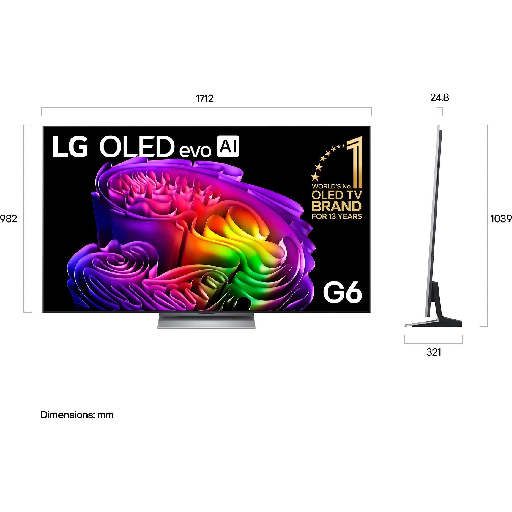 LG 77" OLED EVO AI G6 4K Smart TV [2026]