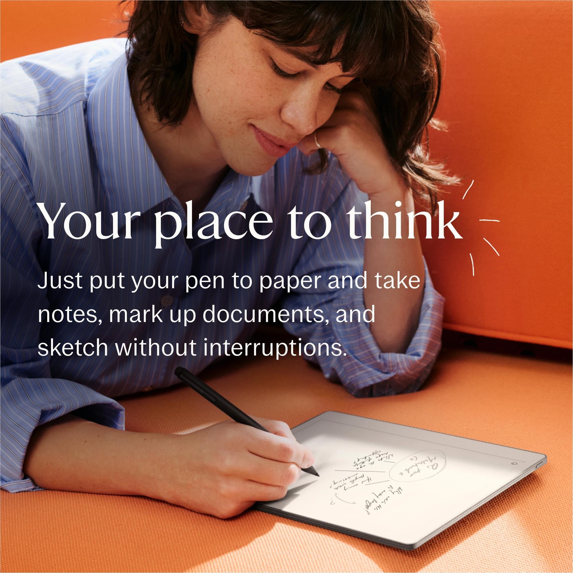reMarkable Paper Pure with Marker Plus and Sleeve Folio Polymerweave (Desert Pink)