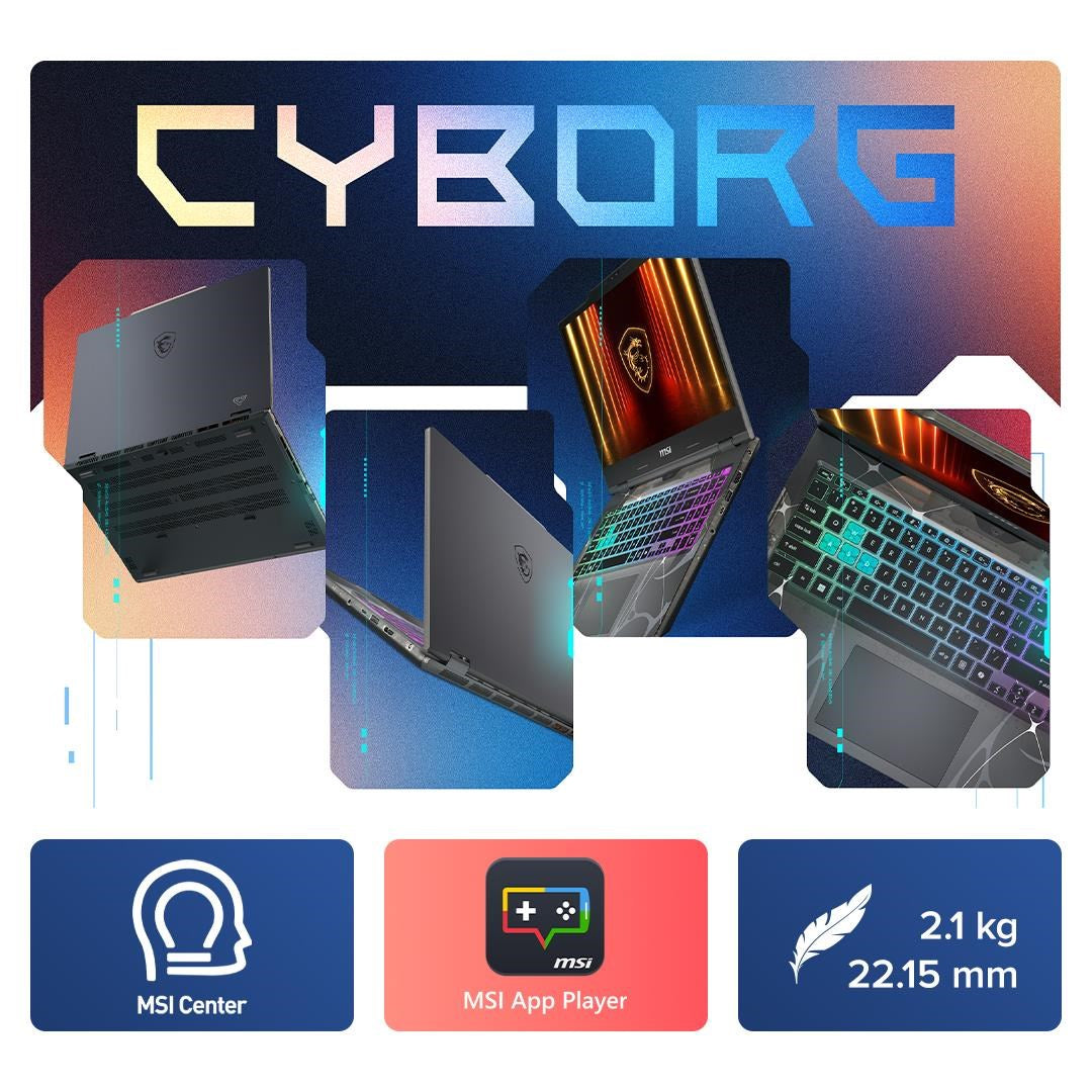 MSI Cyborg 15 15.6" FHD 144Hz Gaming Laptop (Intel Core 7 - 240H) [GeForce RTX 5060]