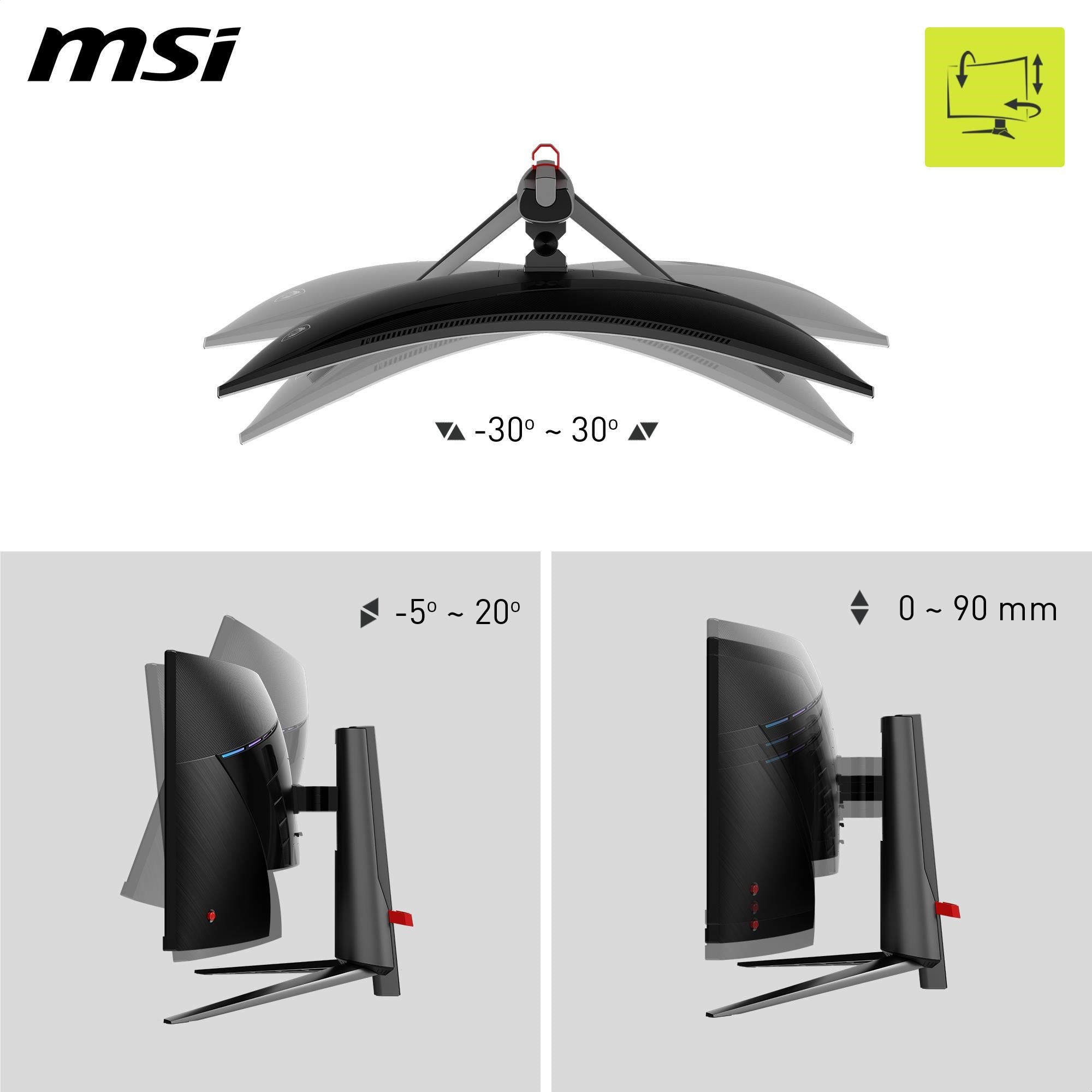 MSI MAG 345CQRF E20 34' UWQHD 200Hz Curved Gaming Monitor