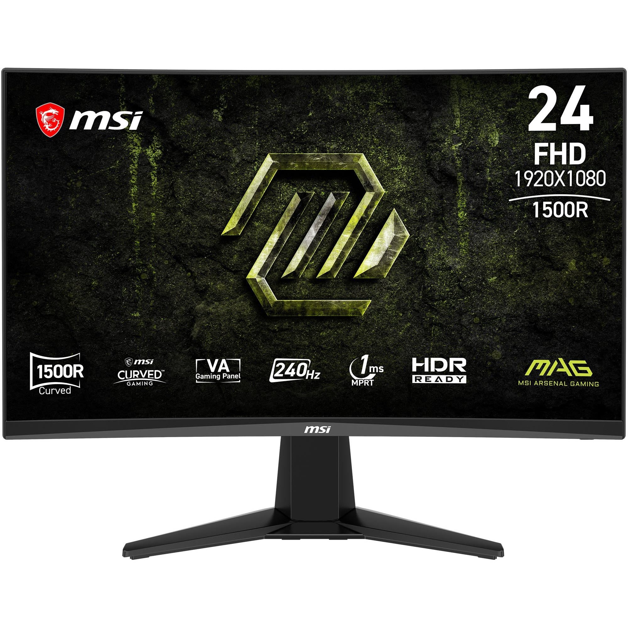 MSI MAG 245C 24' Full HD 240Hz Rapid VA Curved Gaming Monitor