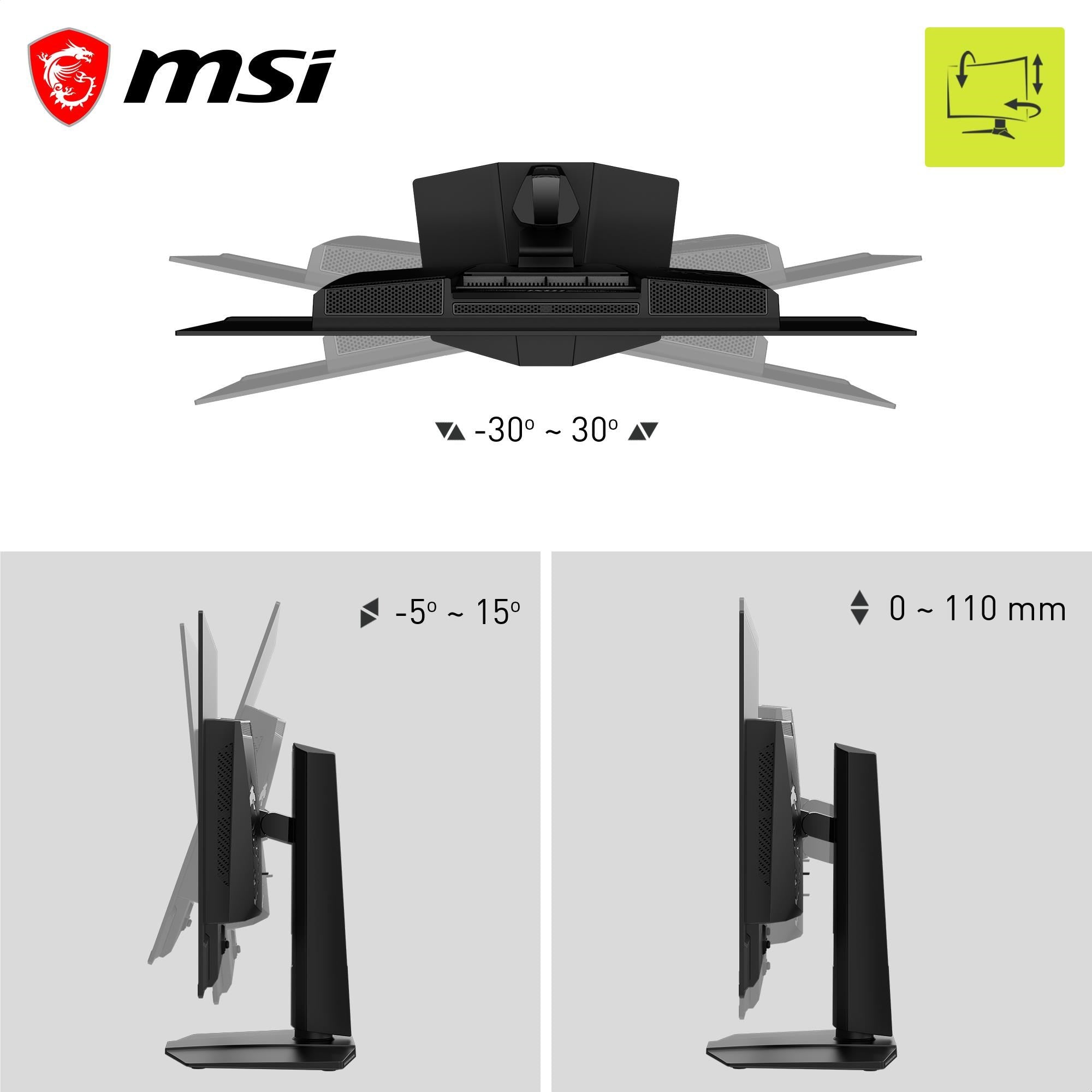 MSI MAG 321UP 32' 4K UHD 240Hz QD-OLED Gaming Monitor
