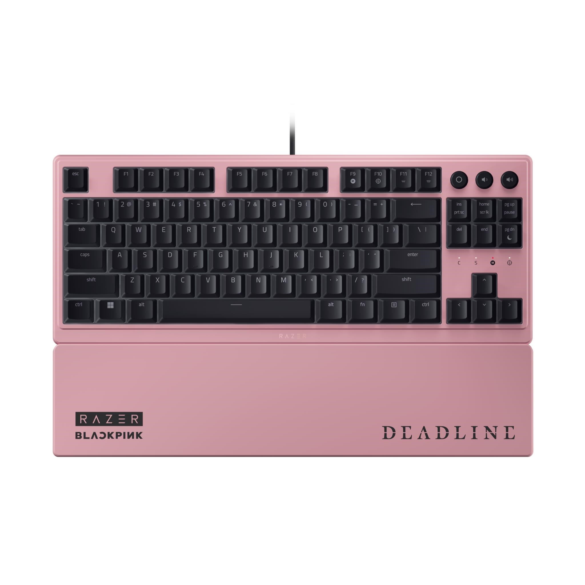 Razer Ornata V3 Tenkeyless Low Profile Gaming Keyboard Blackpink Edition (Pink)