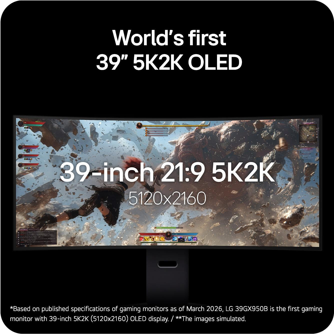LG UltraGear 39” 5K/2K Dual Mode 165Hz/330Hz OLED Gaming Monitor
