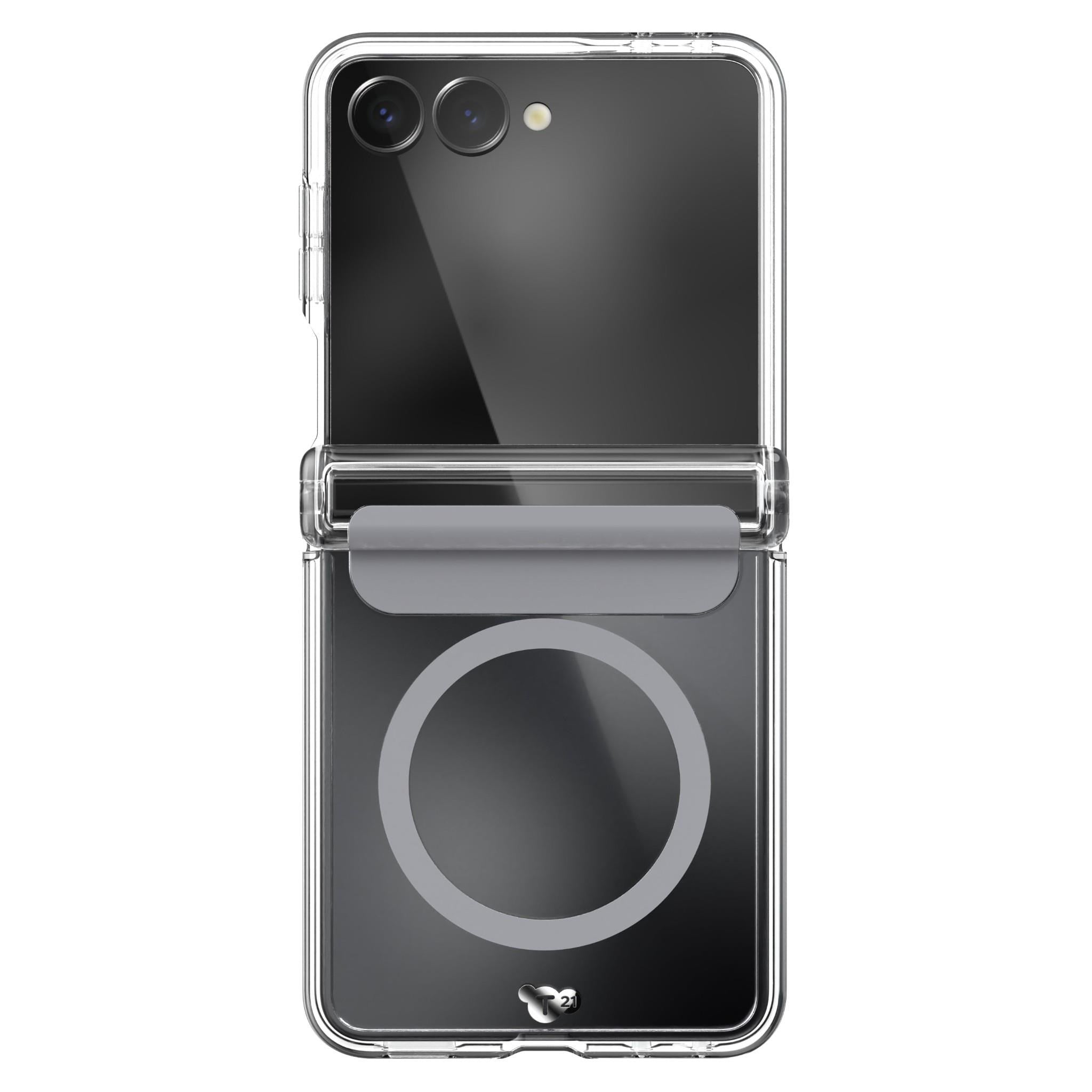Tech21 EvoClear Case with Magnet for Galaxy Z Flip8 (Clear)