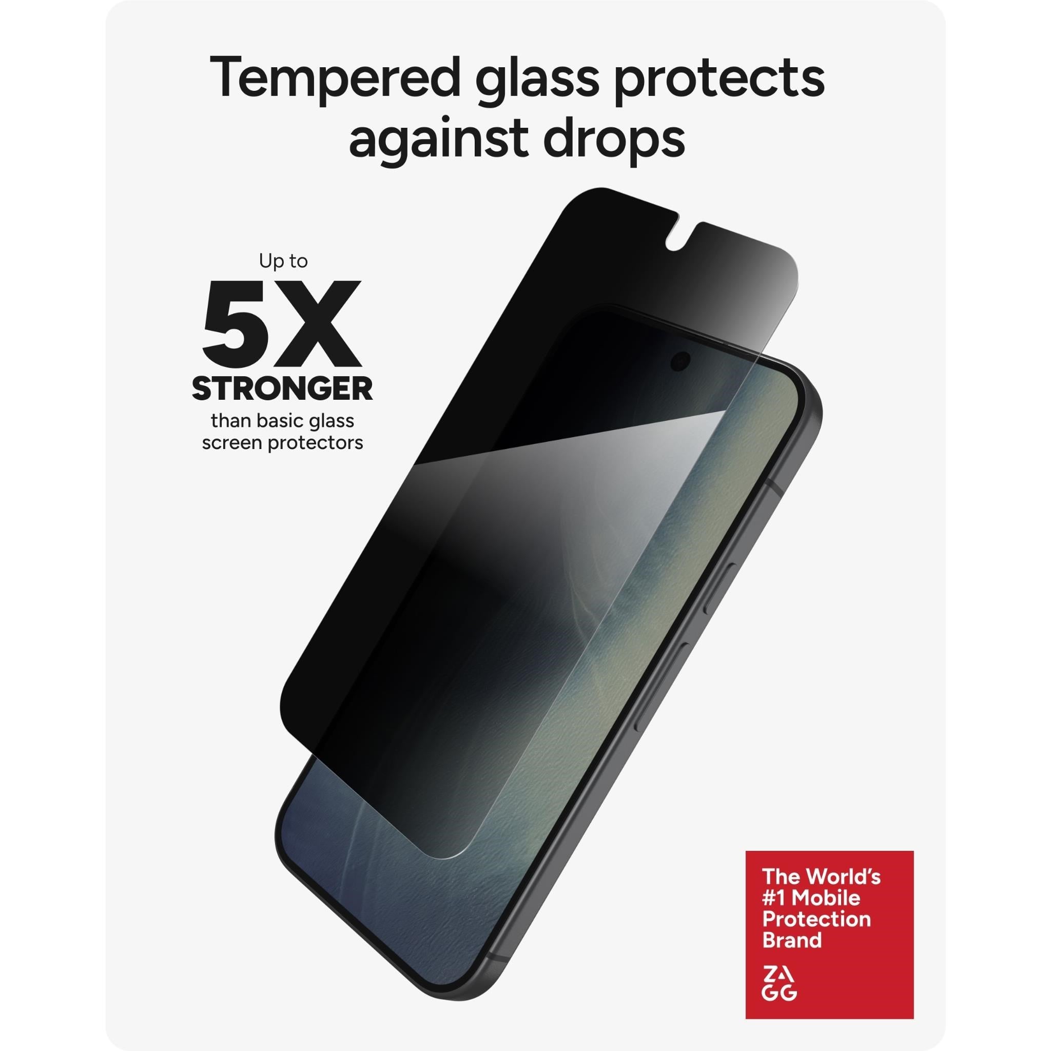 ZAGG InvisibleShield Glass Elite Privacy Screen Protector for Pixel 11/11 Pro