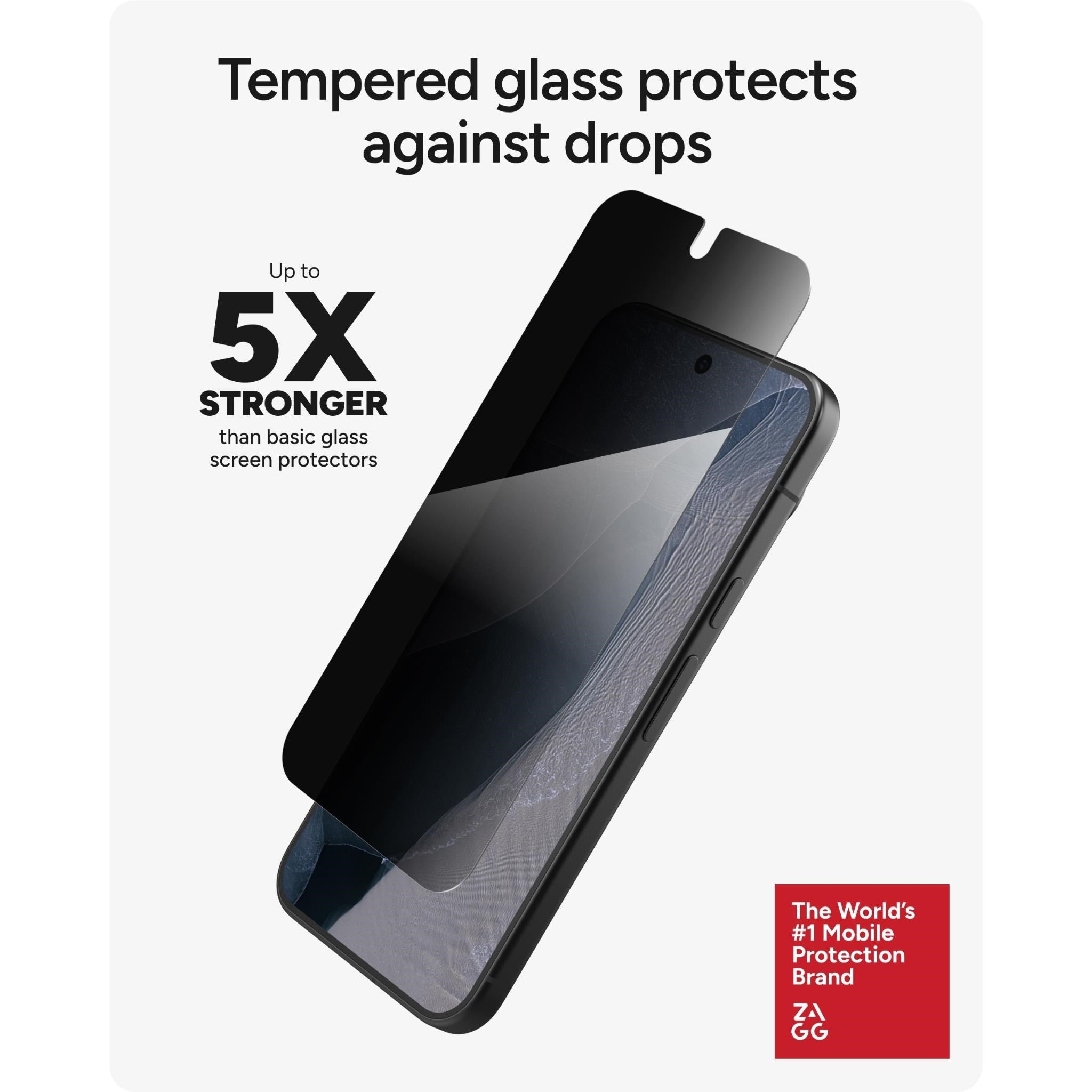 ZAGG InvisibleShield Glass Elite Privacy Screen Protector for Pixel 11 Pro XL