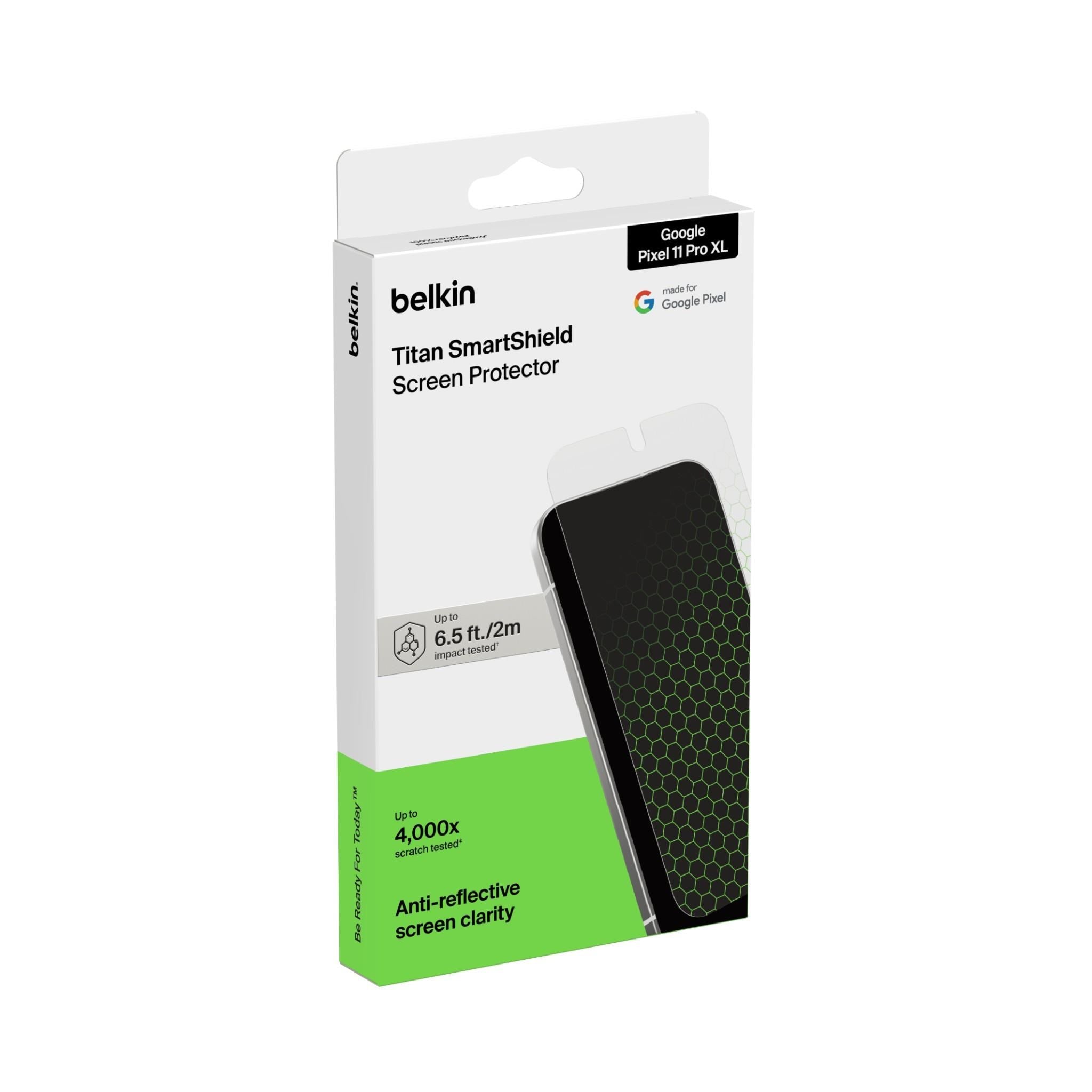 Belkin Titan SmartShield Anti-Reflective Screen Protector for Pixel 11 Pro XL