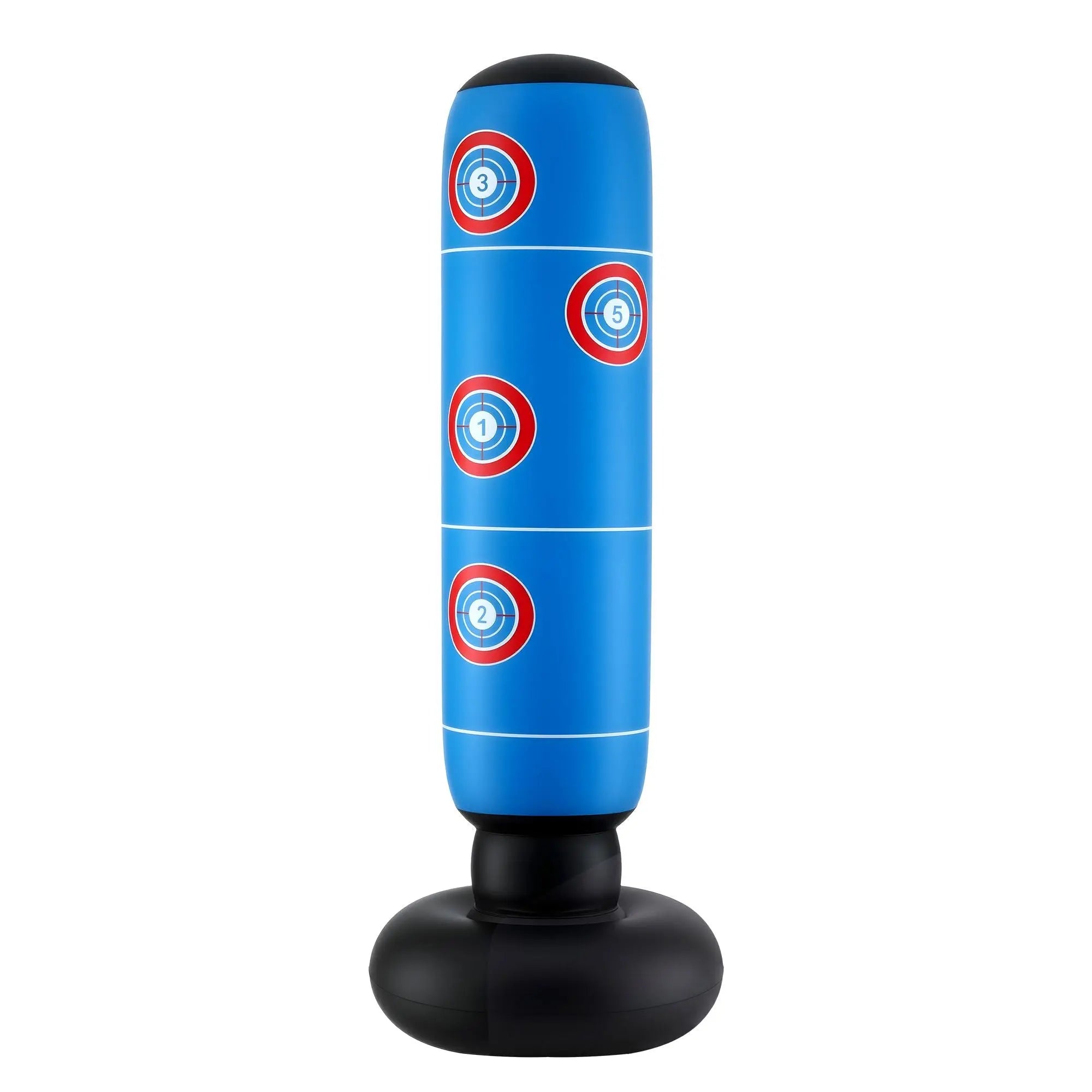 Everfit Freestanding Punching Bag Boxing Stand Inflatable Fitness 164cm Blue Wholesale Hub