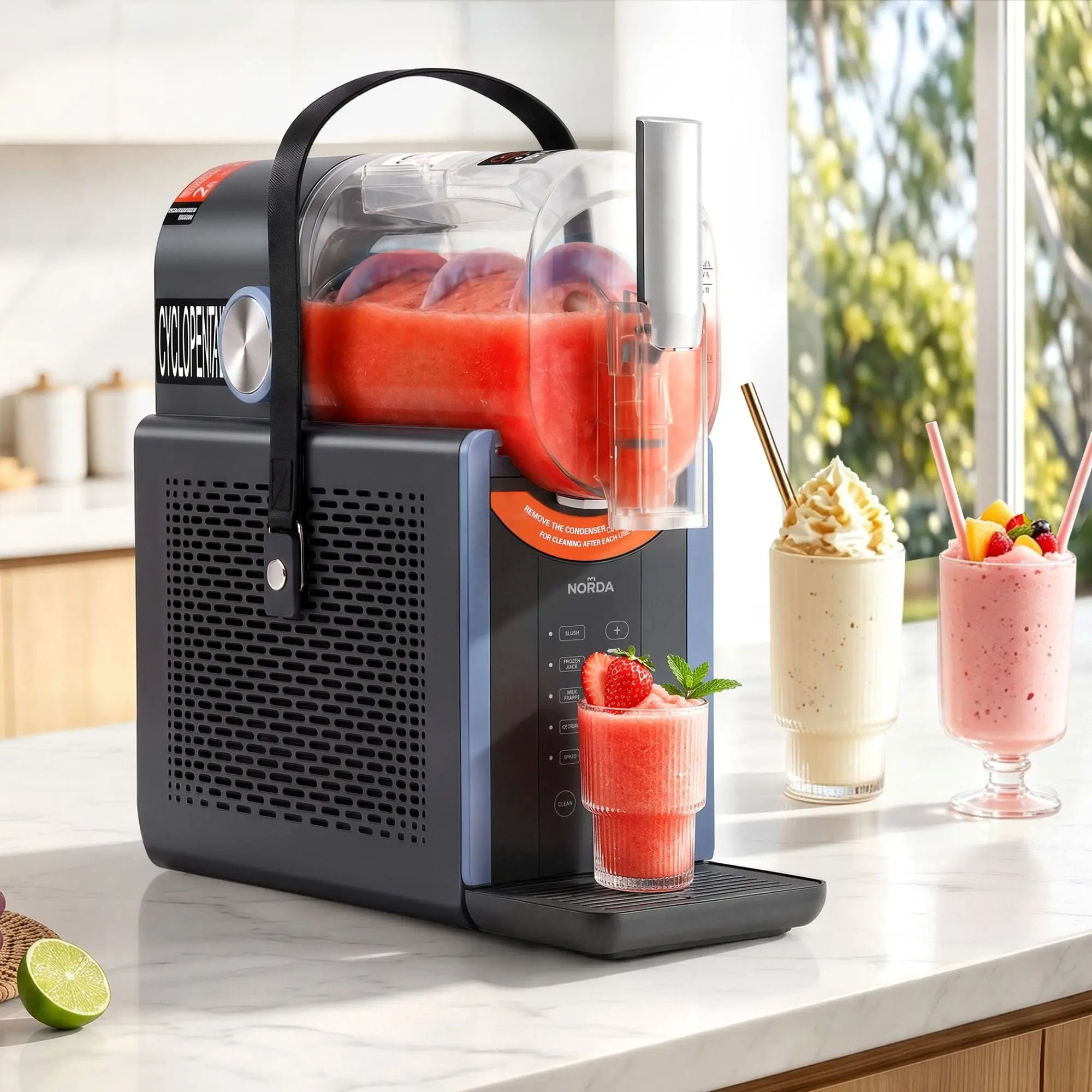 NORDA 2L Slushie Machine Frozen Drink Maker Ice Cream Maker Countertop Wholesale Hub