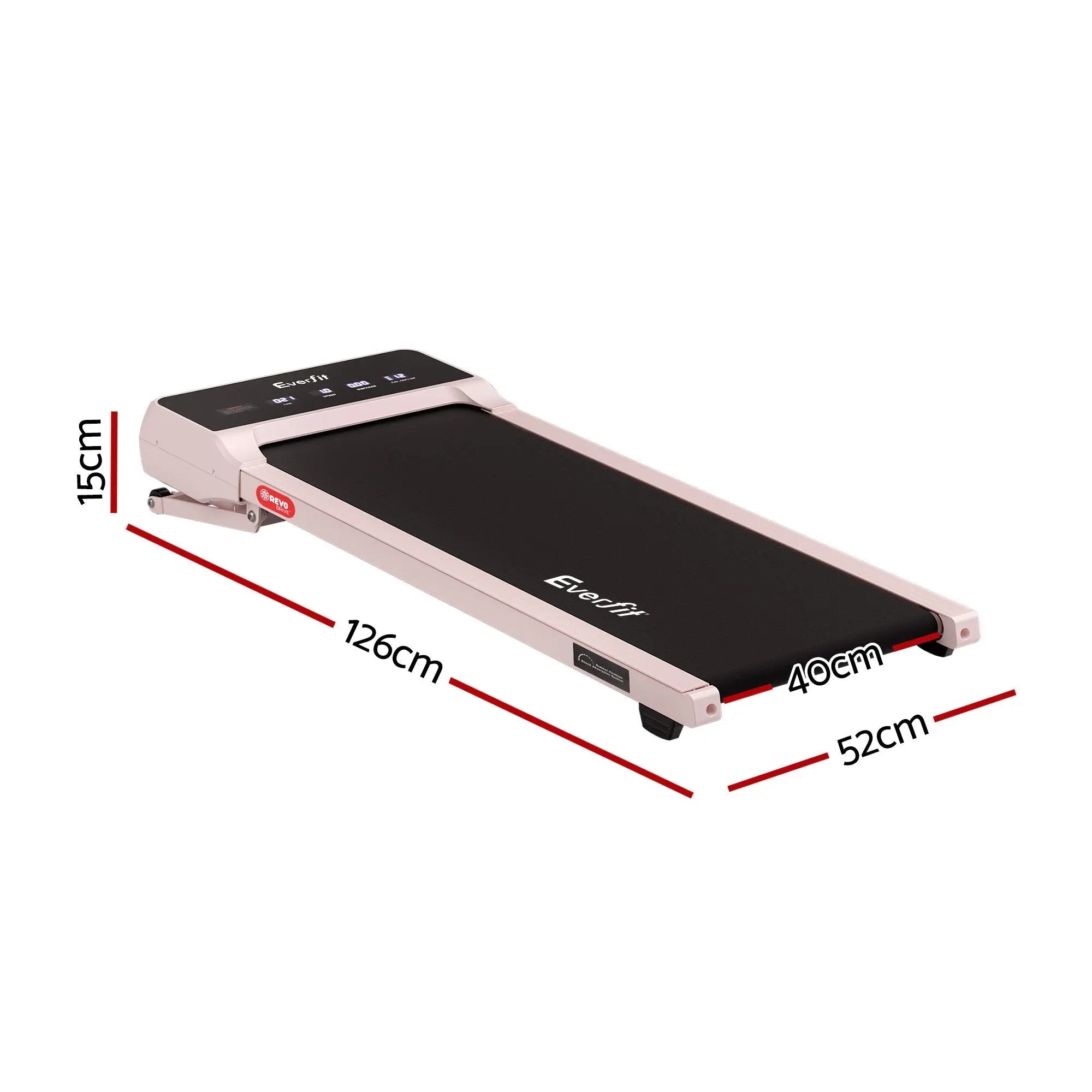 Everfit 3 in 1 Walking Pad Treadmill 20% Auto Incline Under Desk Treadmills for Home Gym With 40cm Wide Belt Pink Wholesale Hub