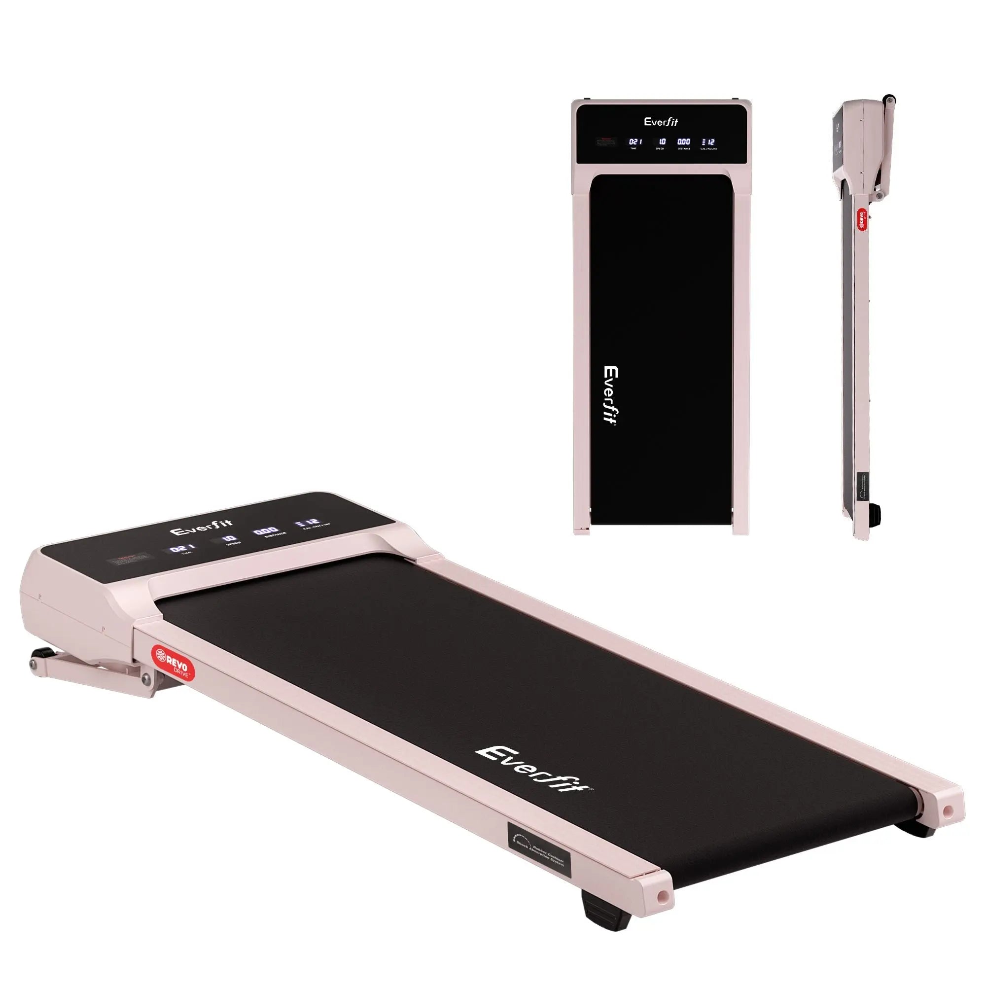 Everfit 3 in 1 Walking Pad Treadmill 20% Auto Incline Under Desk Treadmills for Home Gym With 40cm Wide Belt Pink Wholesale Hub