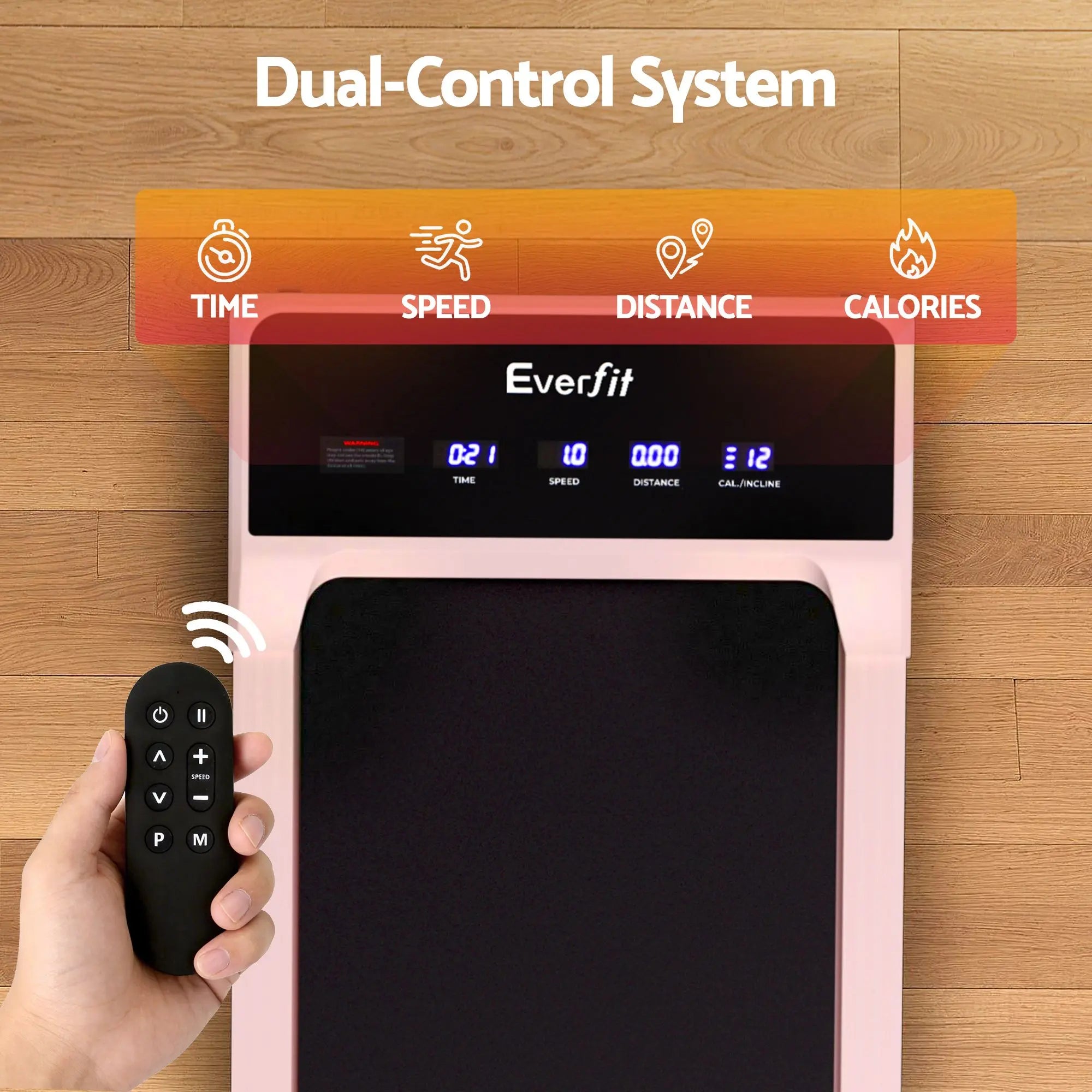 Everfit 3 in 1 Walking Pad Treadmill 20% Auto Incline Under Desk Treadmills for Home Gym With 40cm Wide Belt Pink Wholesale Hub