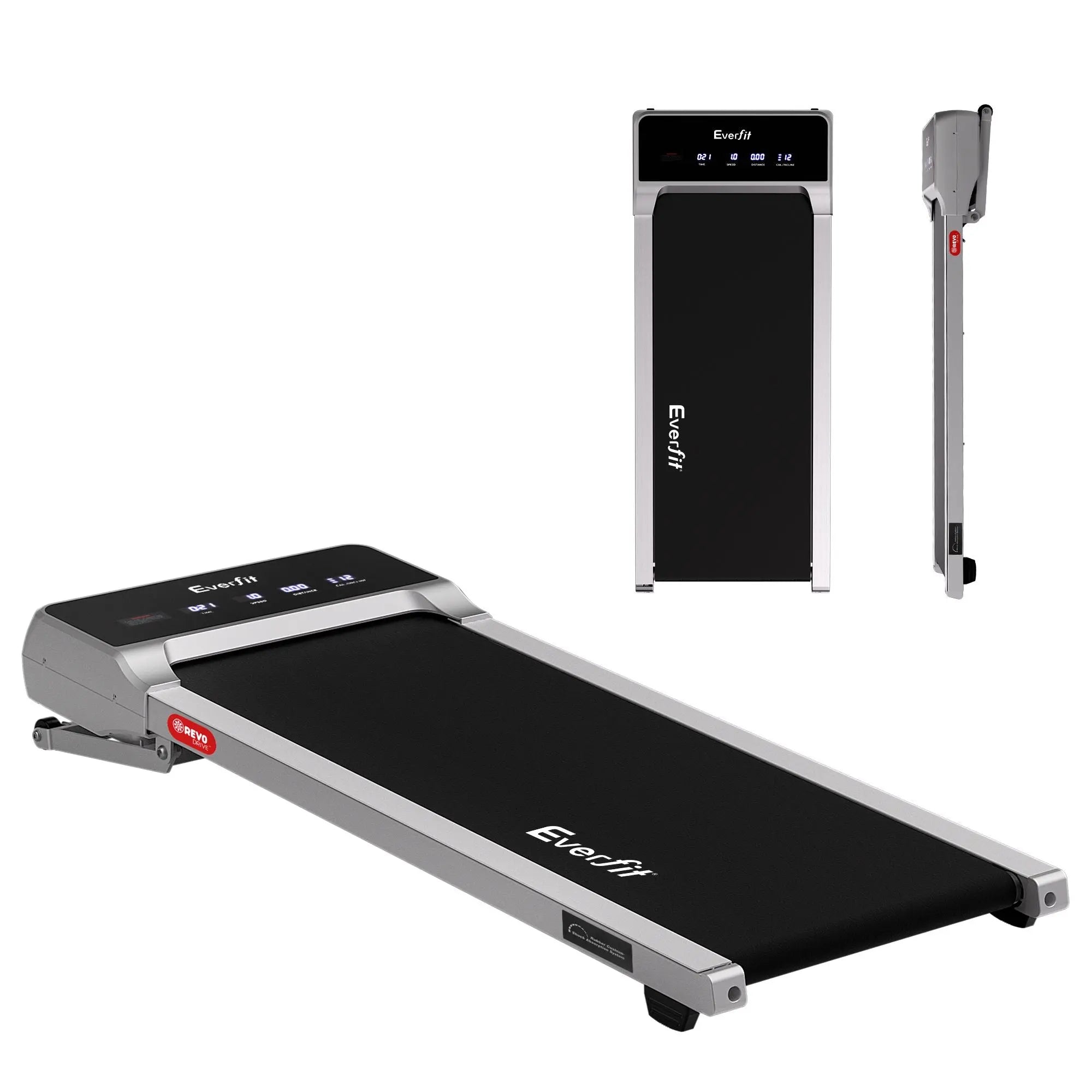 Everfit 3 in 1 Walking Pad Treadmill 20% Auto Incline Under Desk Treadmills for Home Gym With 40cm Wide Belt Sliver Wholesale Hub