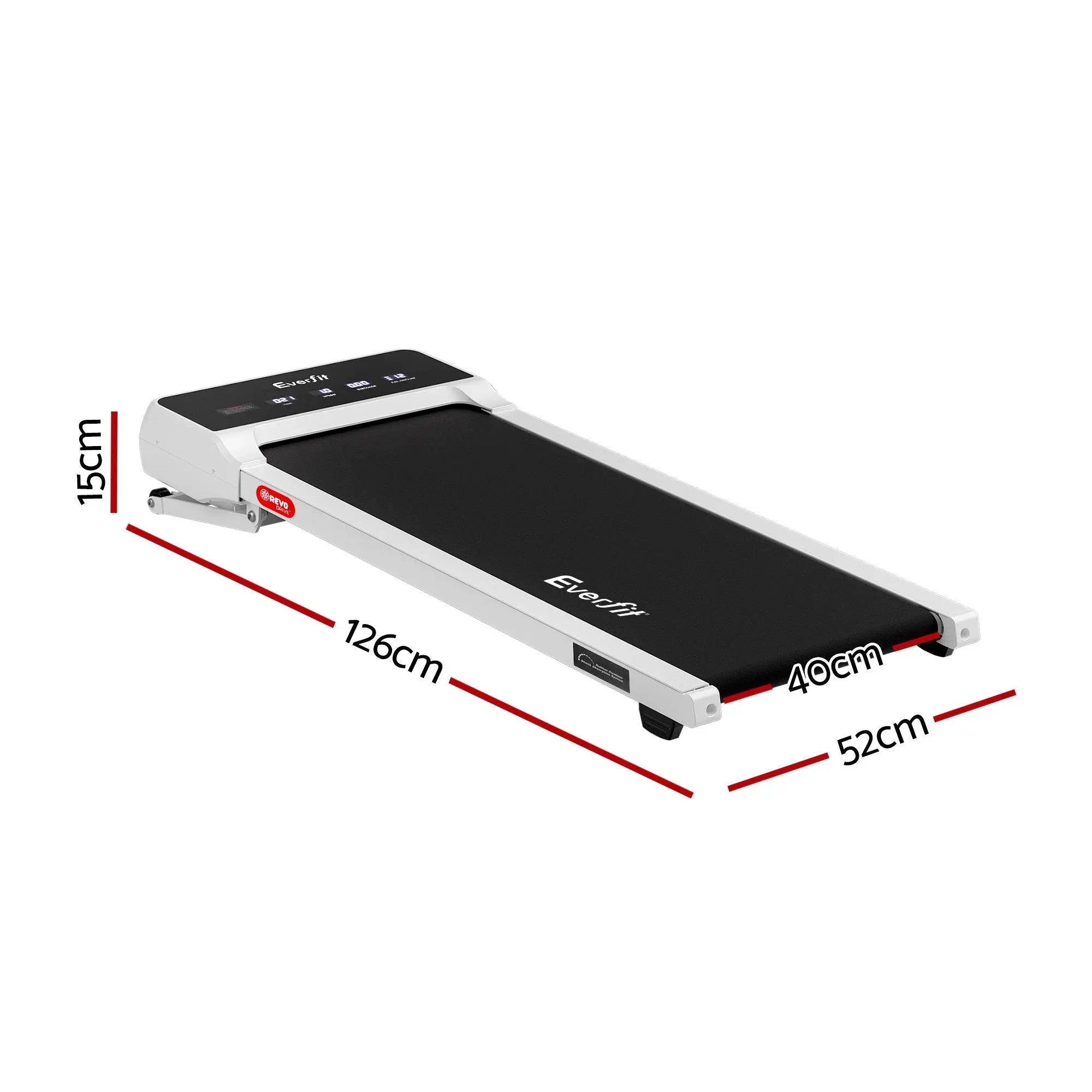 Everfit 3 in 1 Walking Pad Treadmill 20% Auto Incline Under Desk Treadmills for Home Gym With 40cm Wide Belt White Wholesale Hub