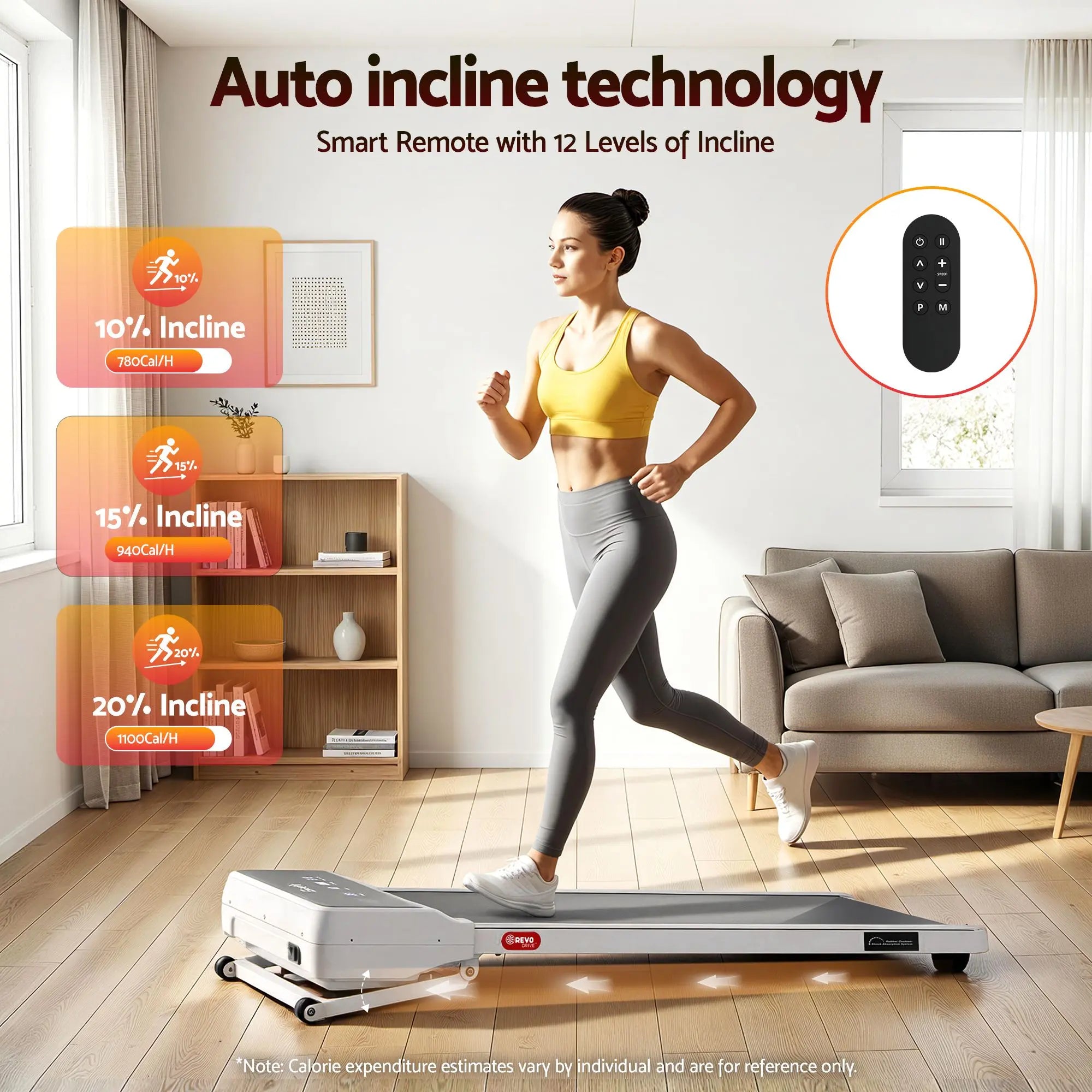 Everfit 3 in 1 Walking Pad Treadmill 20% Auto Incline Under Desk Treadmills for Home Gym With 40cm Wide Belt White Wholesale Hub