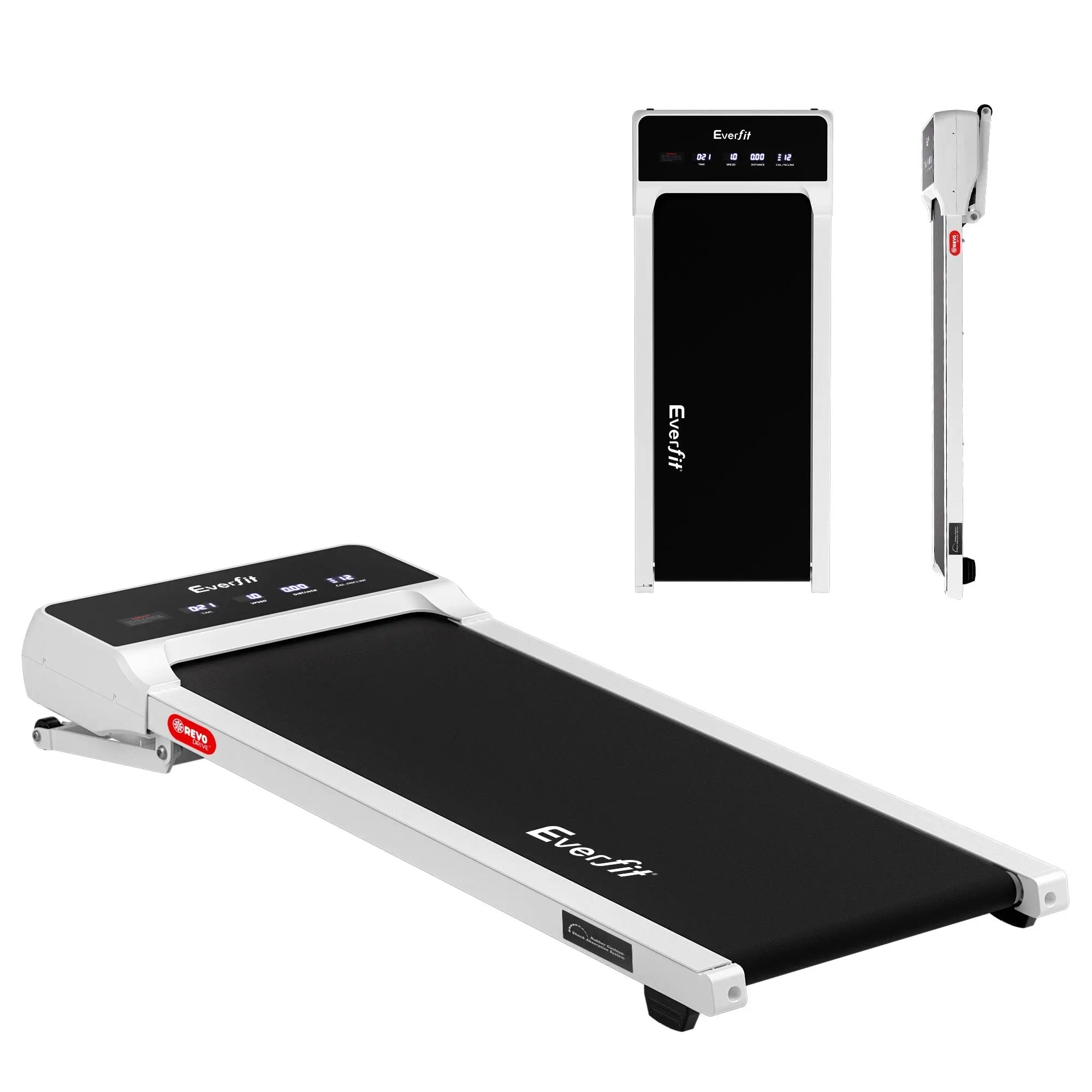 Everfit 3 in 1 Walking Pad Treadmill 20% Auto Incline Under Desk Treadmills for Home Gym With 40cm Wide Belt White Wholesale Hub