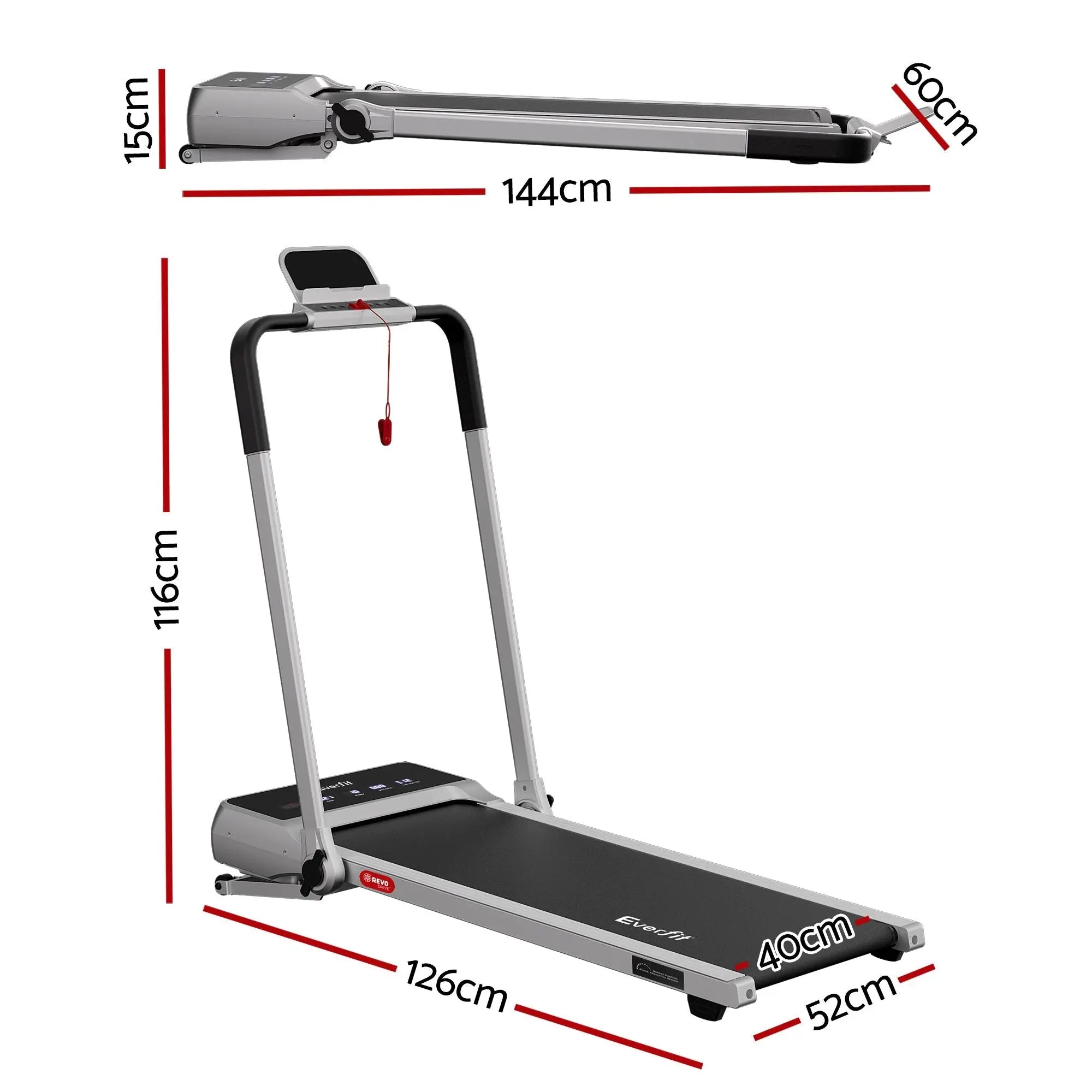 Everfit 3 in 1 Walking Pad Treadmill 20% Auto Incline Under Desk Foldable Treadmills for Home With 40cm Wide Belt Silver Wholesale Hub