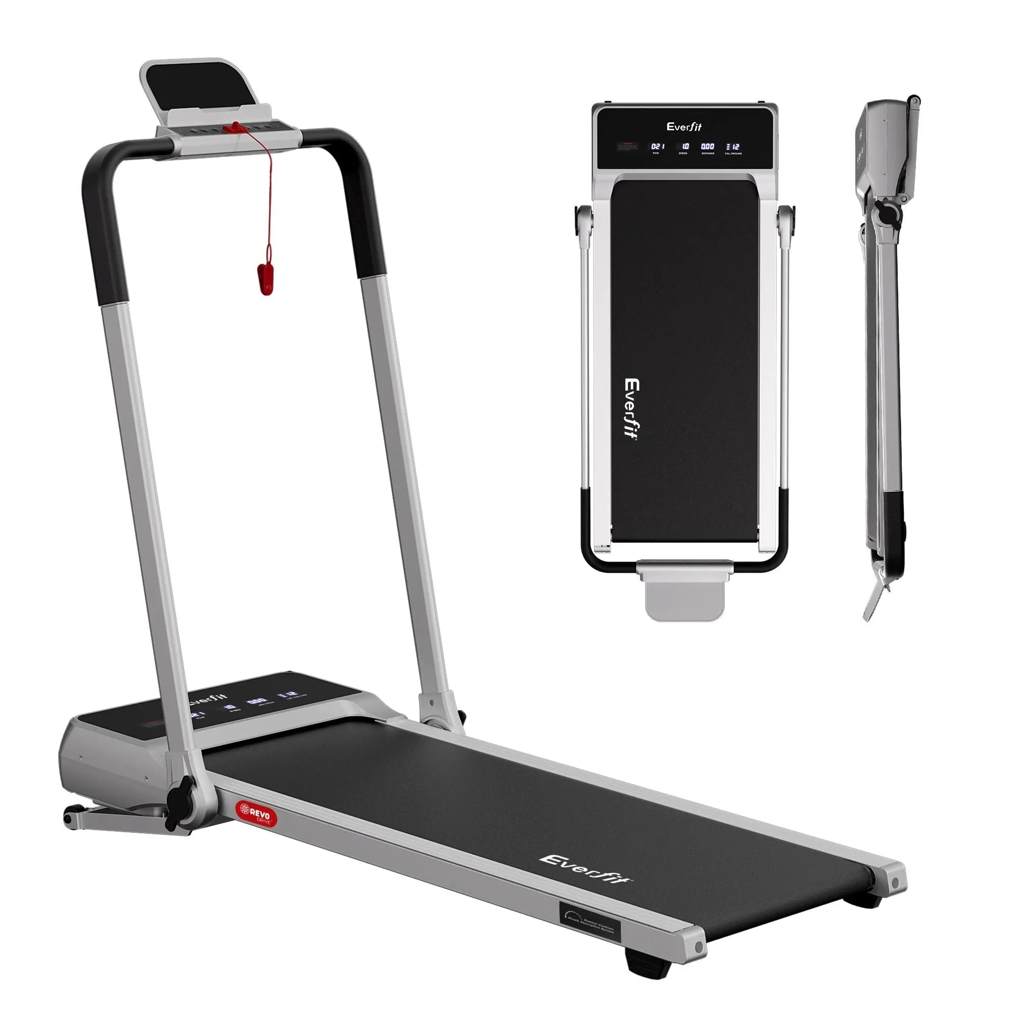 Everfit 3 in 1 Walking Pad Treadmill 20% Auto Incline Under Desk Foldable Treadmills for Home With 40cm Wide Belt Silver Wholesale Hub