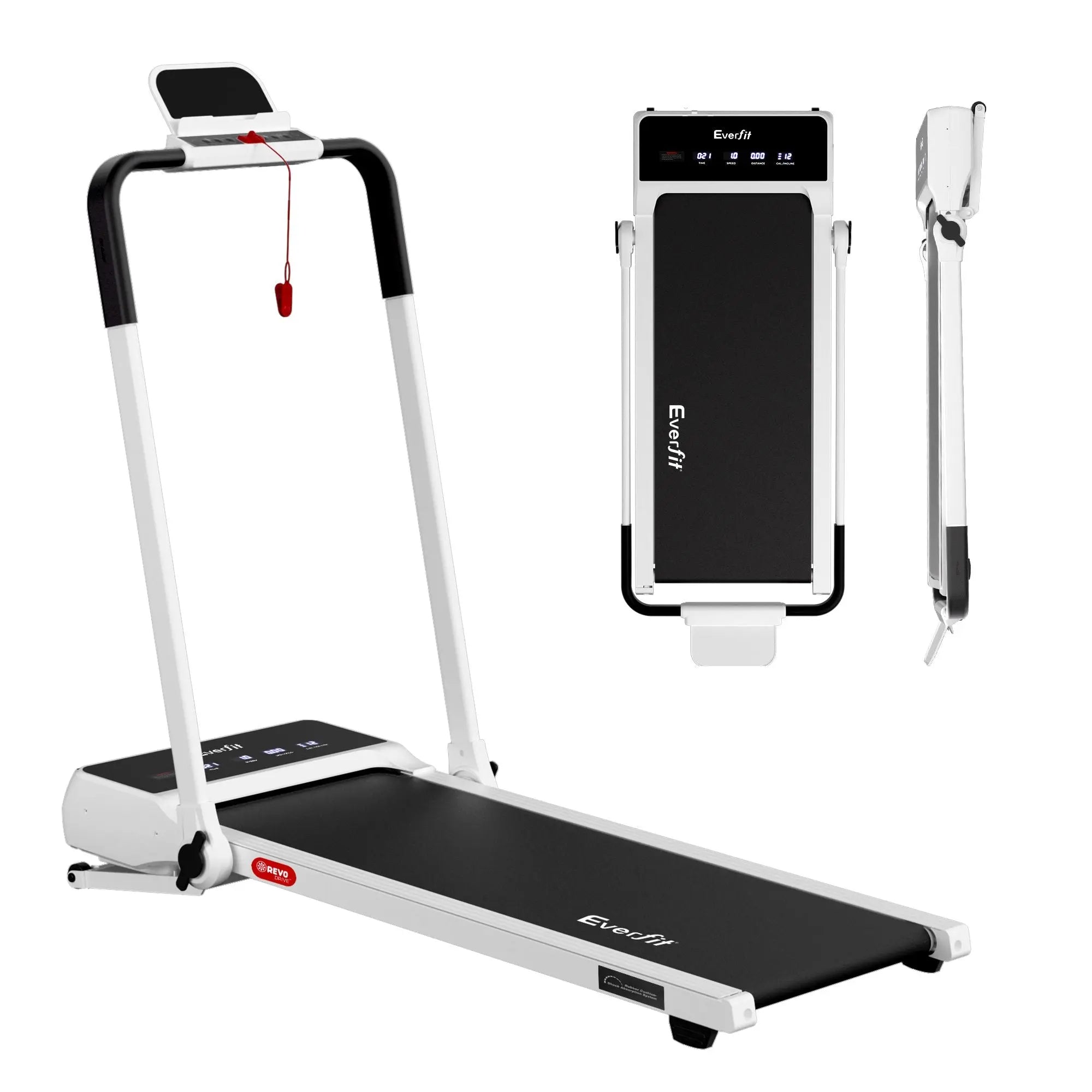 Everfit 3 in 1 Walking Pad Treadmill 20% Auto Incline Under Desk Foldable Treadmills for Home With 40cm Wide Belt White Wholesale Hub