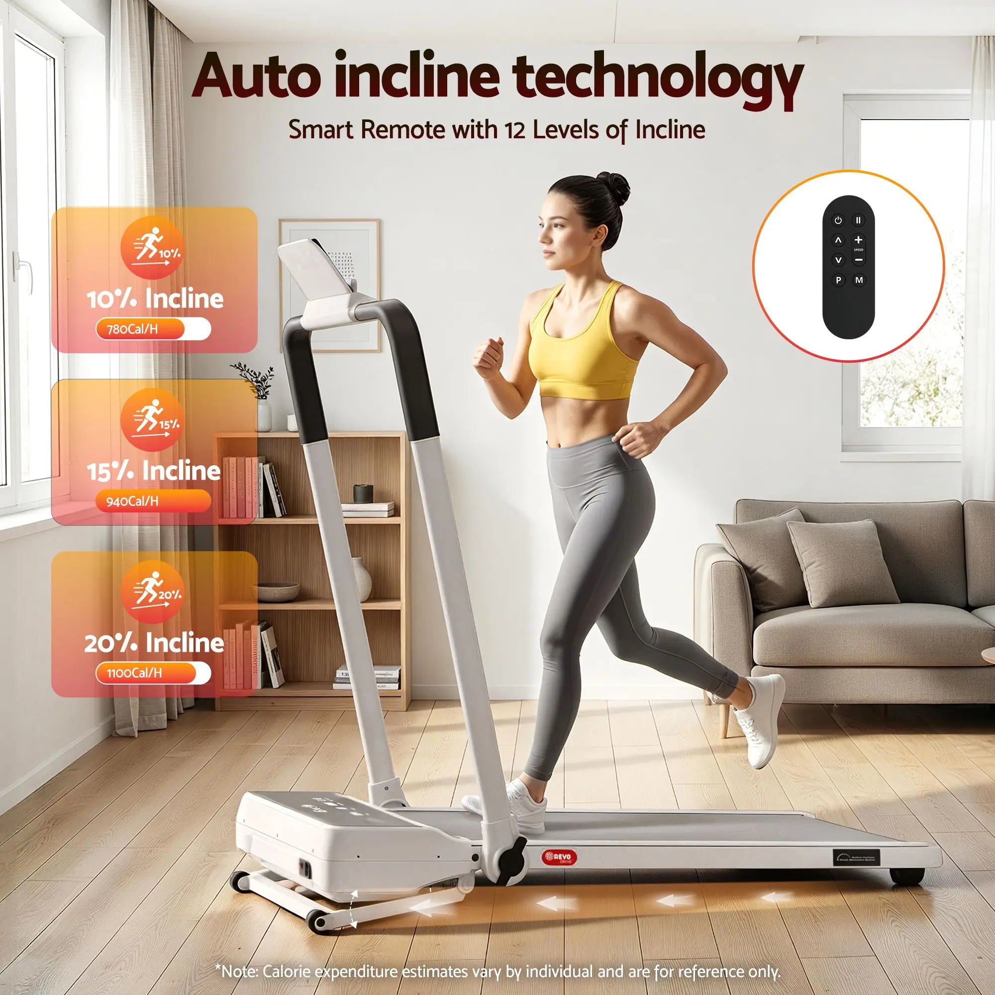 Everfit 3 in 1 Walking Pad Treadmill 20% Auto Incline Under Desk Foldable Treadmills for Home With 40cm Wide Belt White Wholesale Hub