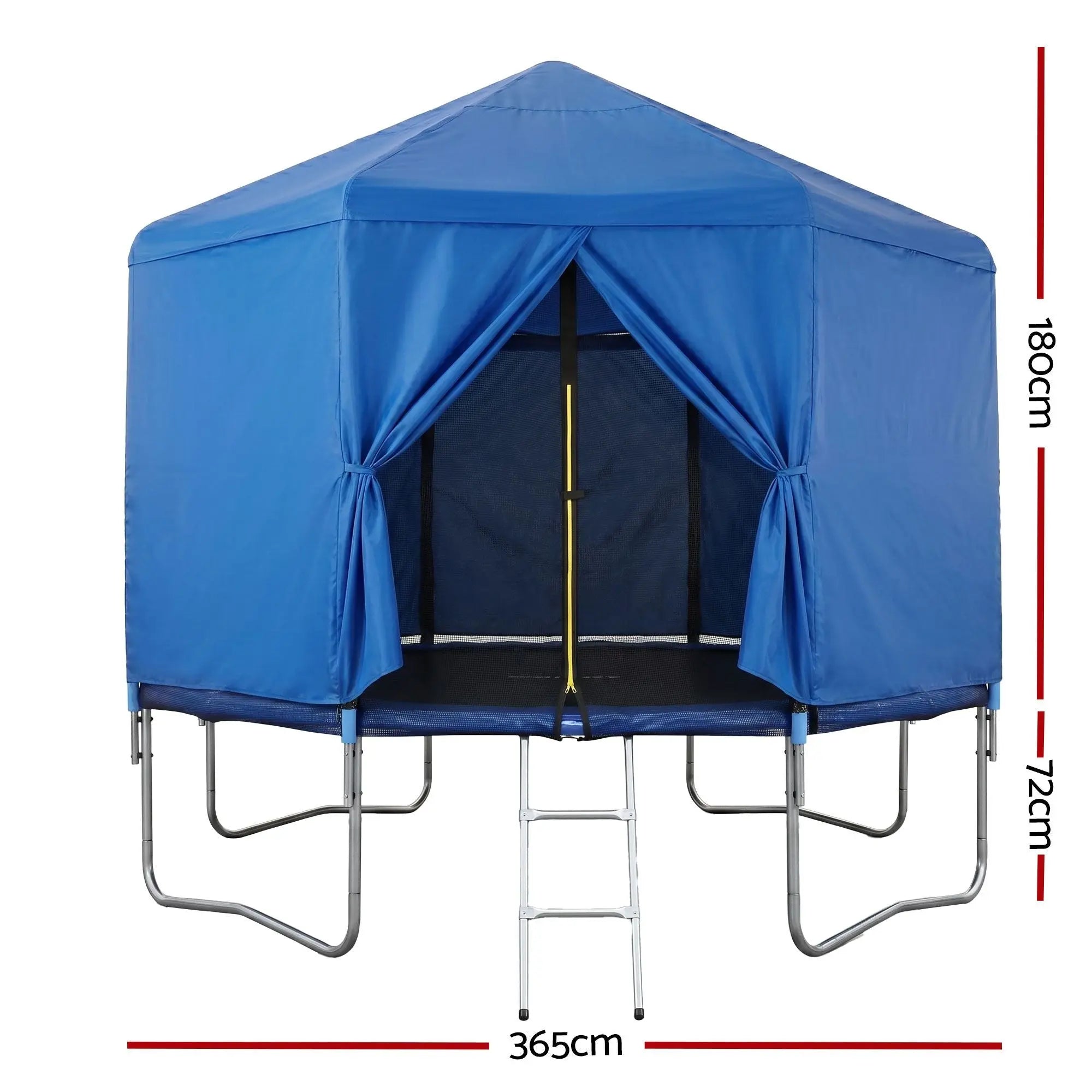 Everfit 12FT Kids Trampoline with Blue Tent Cover Ladder Rebounder Outdoor Toys Wholesale Hub