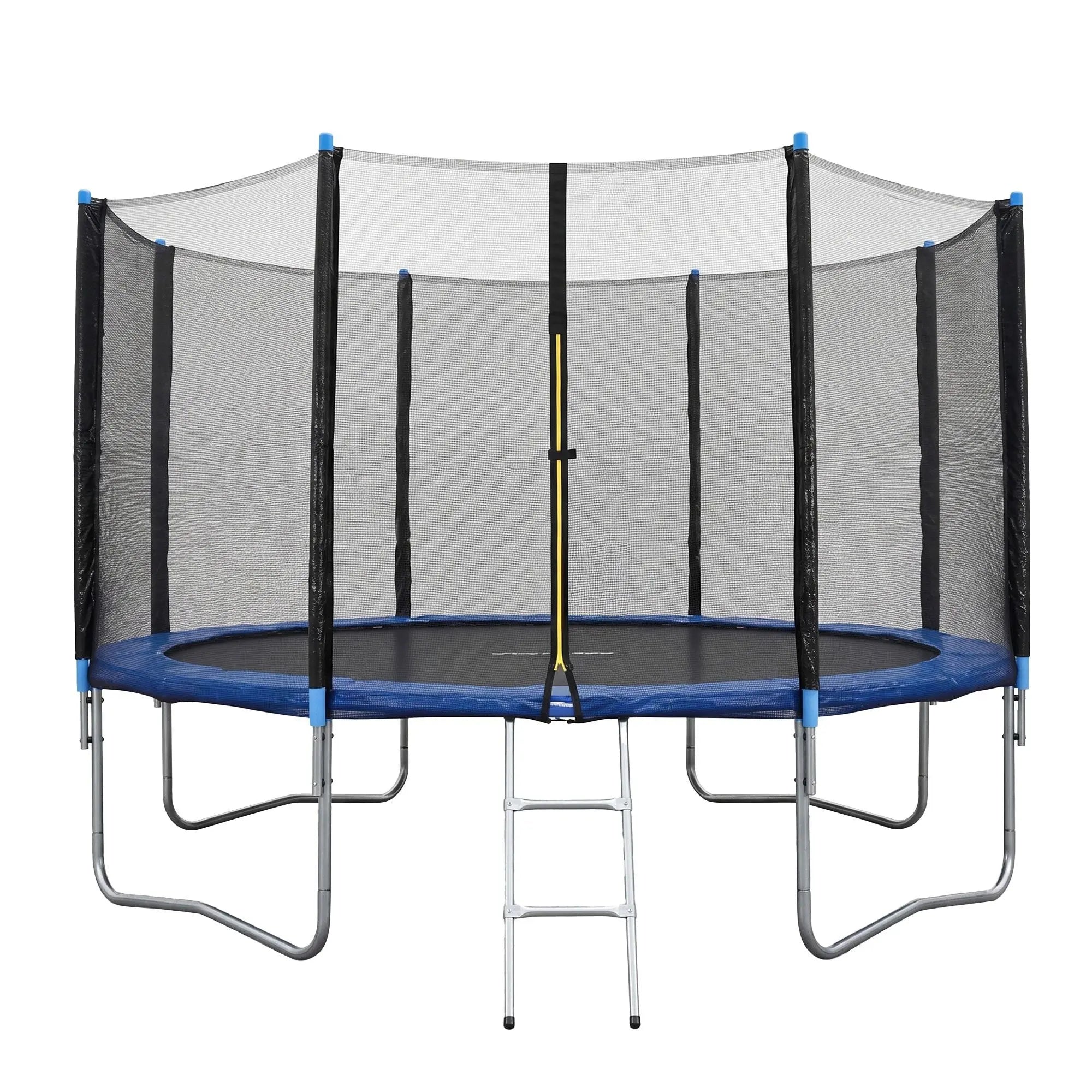 Everfit 12FT Kids Trampoline with Blue Tent Cover Ladder Rebounder Outdoor Toys Wholesale Hub