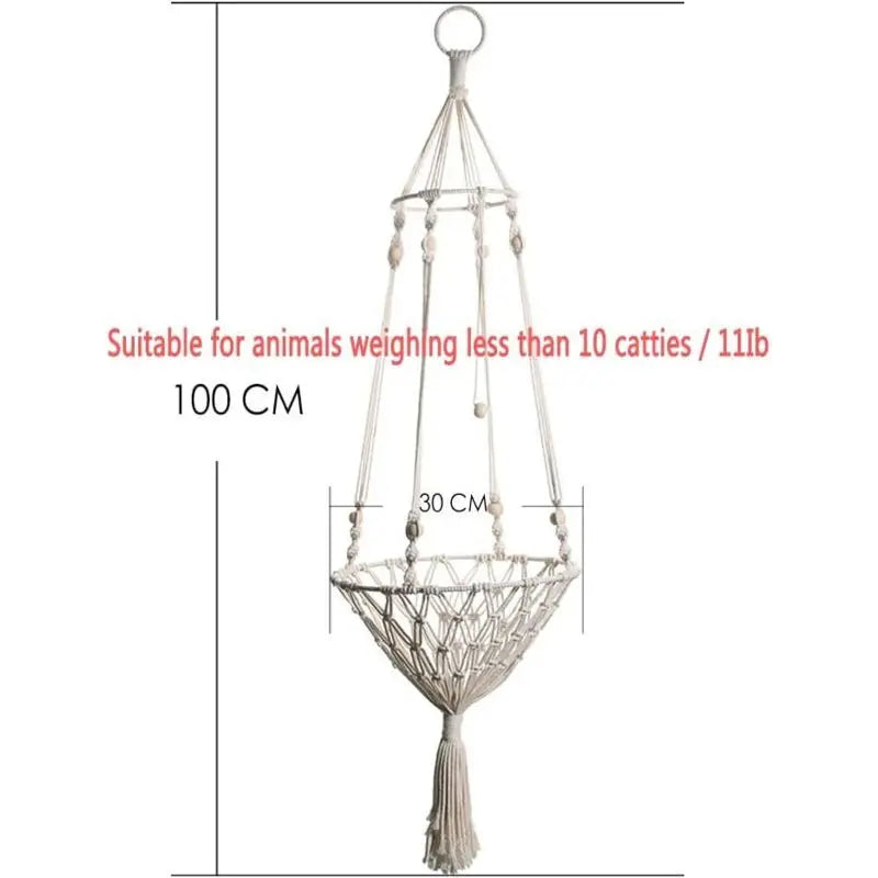 Hanging Cat Hammock - Indoor Cat Bed Cat Swing Nest Gifts For Cat Lovers Wholesale Hub