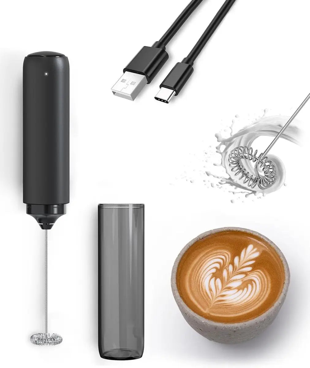 Milk frother - electric milk frother - milk frothers - electric milk frother - milk frother - electric milk frother - mini USB rechargeable milk frother - for coffee/latte/cappuccino/hot chocolate Wholesale Hub