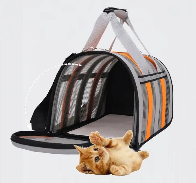 1 Pack Foldable Pet Carrier Bag for Cats and Dogs, Soft Breathable Travel Bag, Black, M Wholesale Hub