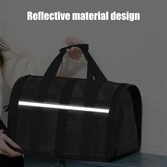 1 Pack Foldable Pet Carrier Bag for Cats and Dogs, Soft Breathable Travel Bag, Black, L Wholesale Hub