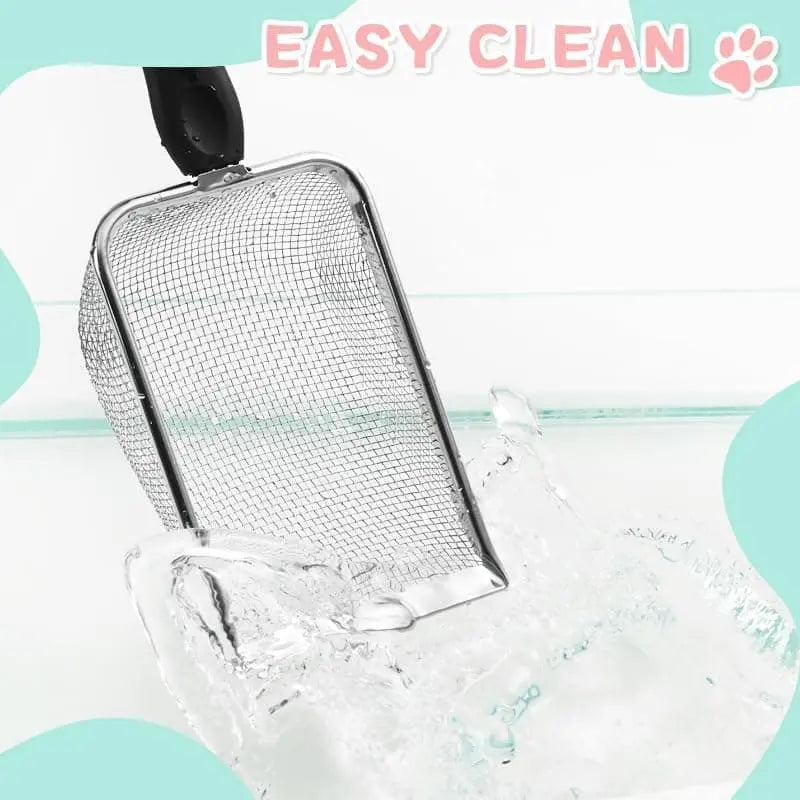 Stainless Steel Cat Litter Scoop, 5.0MM, Robust and Durable, Easy to Clean for Litter Box Wholesale Hub