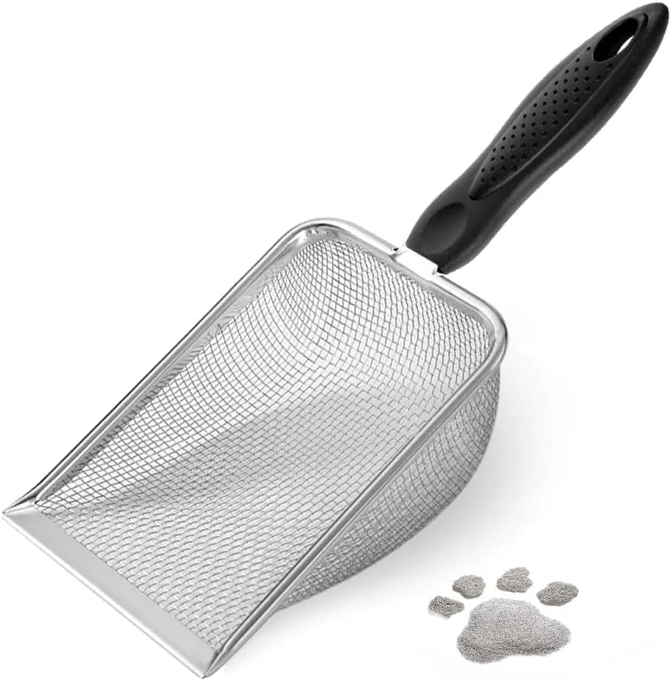 2.8MM Stainless Steel Cat Litter Scoop for Litter Box, Durable and Easy to Clean, Compatible with All Brands Wholesale Hub