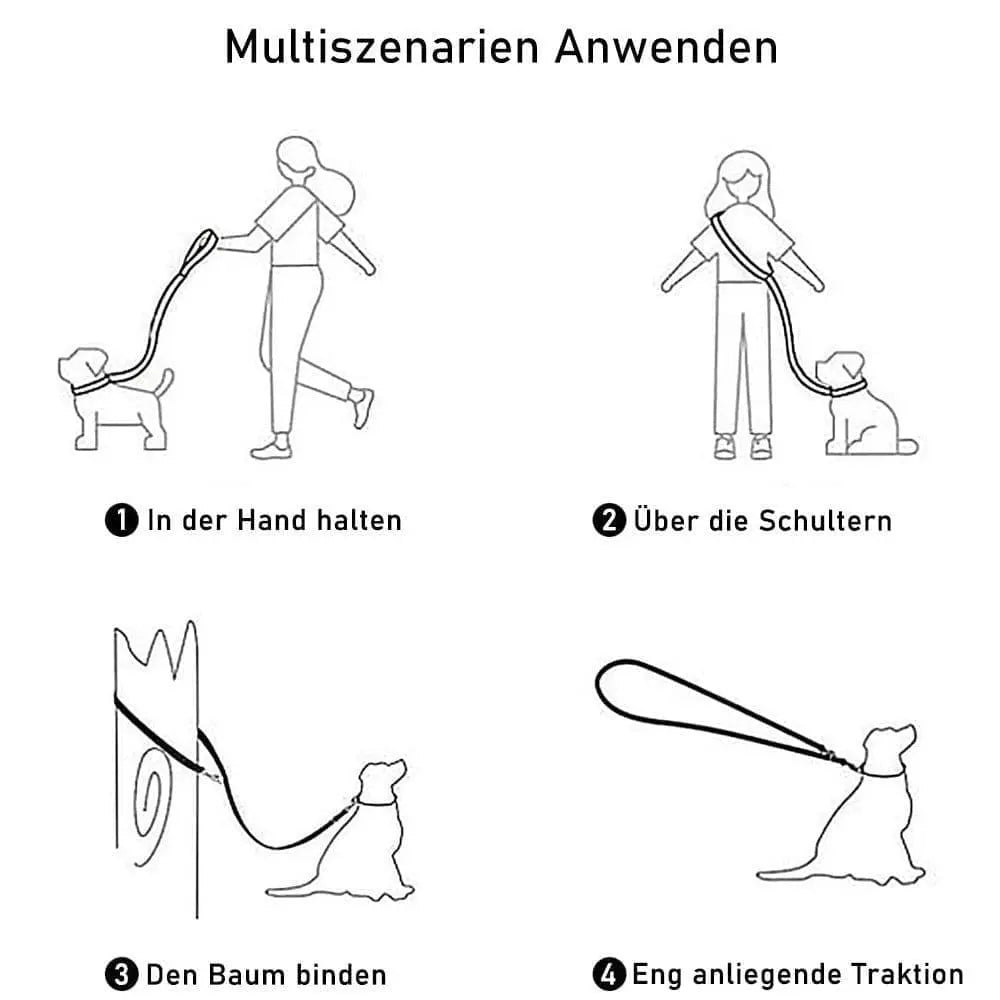 Reflective Hands-Free Dog Leash with Shoulder Strap for Jogging, Compatible with Small and Medium Dogs, Green, 1 Pack Wholesale Hub