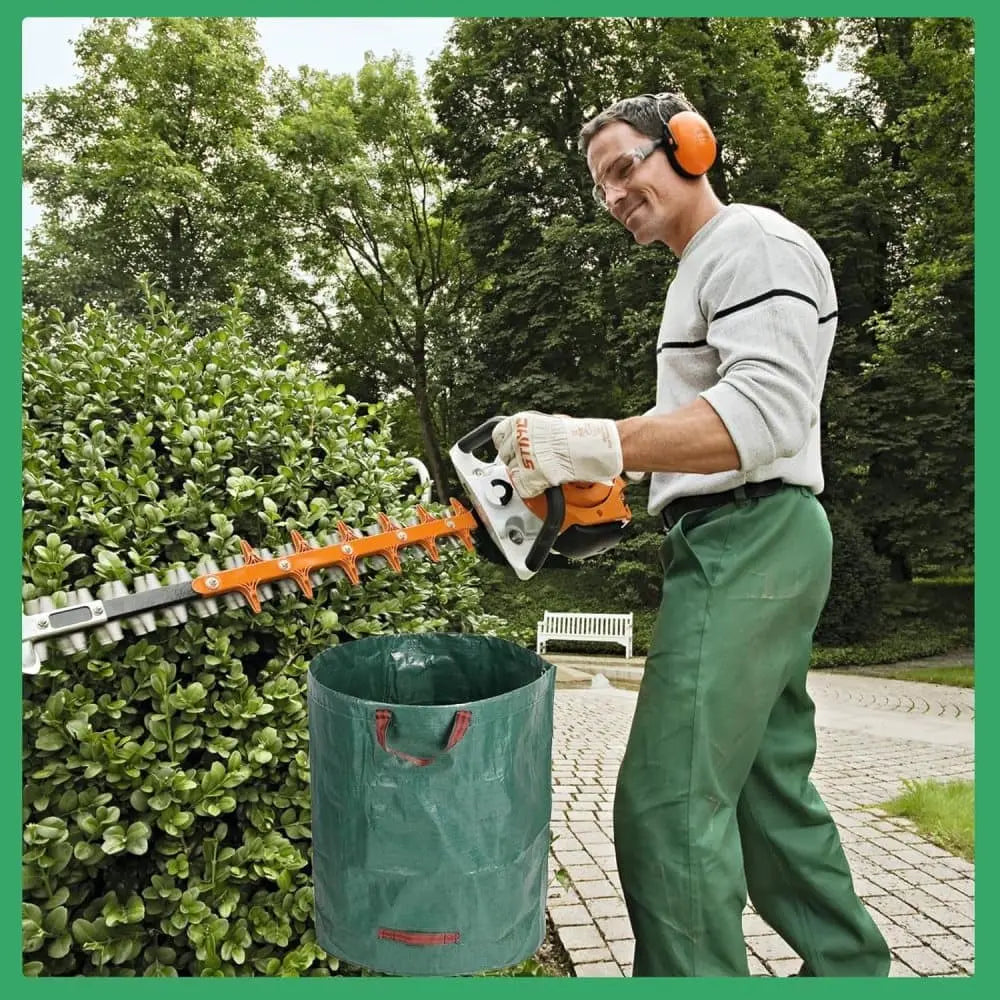 5000L Large Capacity Garden Bags with Handles, Self-Standing and Robust for Leaves Lawn Hedges and Garden Waste, 80 x 100cm Wholesale Hub