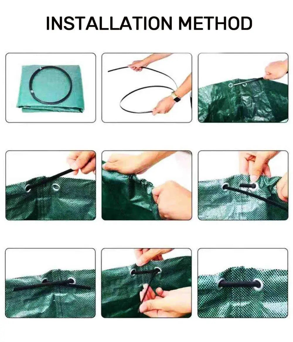 5000L Large Capacity Garden Bags with Handles, Self-Standing and Robust for Leaves Lawn Hedges and Garden Waste, 80 x 100cm Wholesale Hub