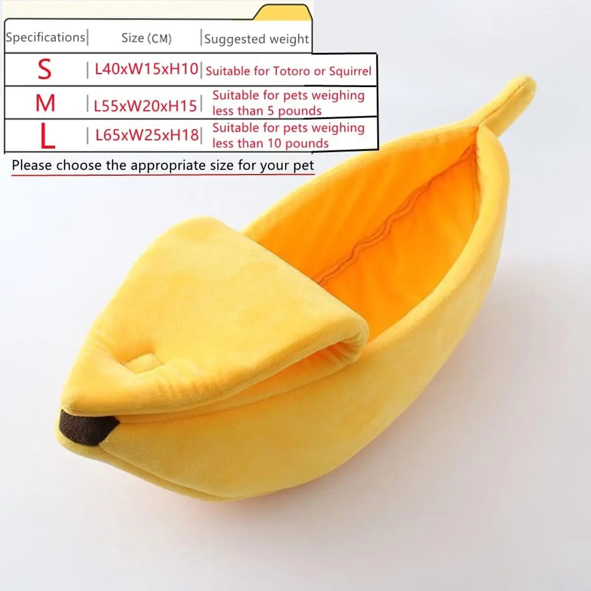 Cat Basket - Creative Cat Basket - and Cat Kennel - Warm and soft plush puppy mat - Cute fruit design for cats, kittens and dogs - 55 x 20 x 15 cm(M) Wholesale Hub