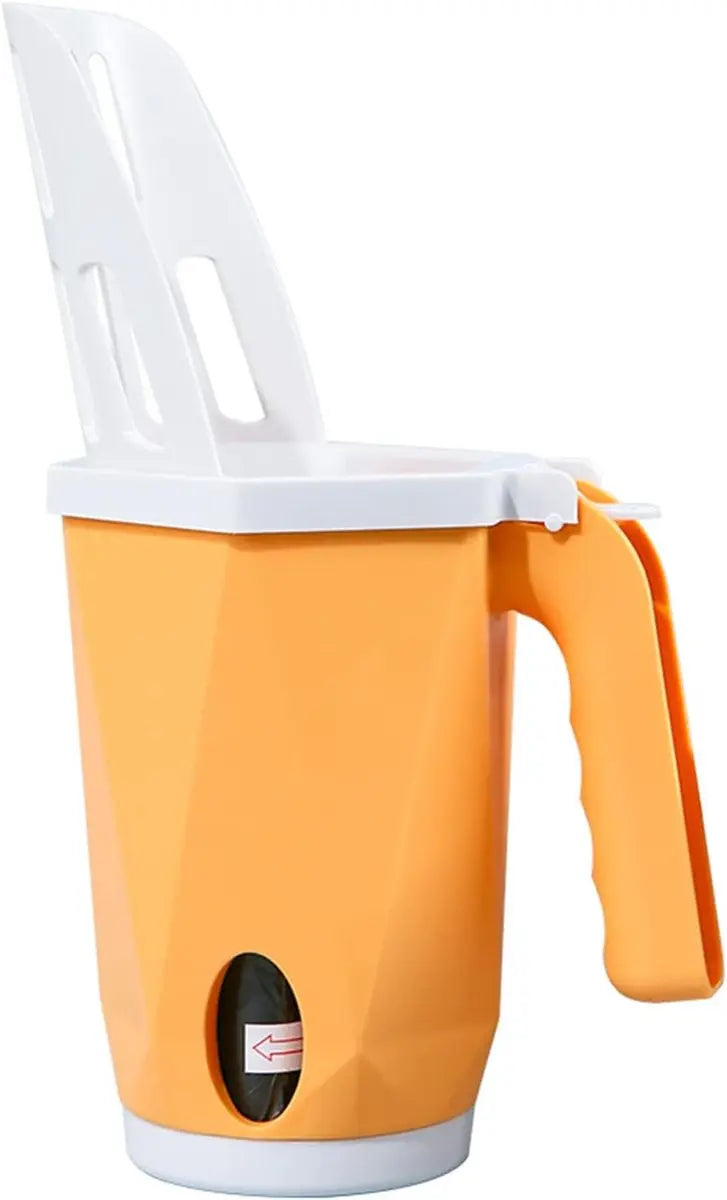 Cat Litter Scoop - Cat Litter Scoop with Collection Bin - Innovative Cat Litter Scoop Set with Waste Bin - Removable Scoop Holder - Large Capacity & Foldable (Yellow) Wholesale Hub