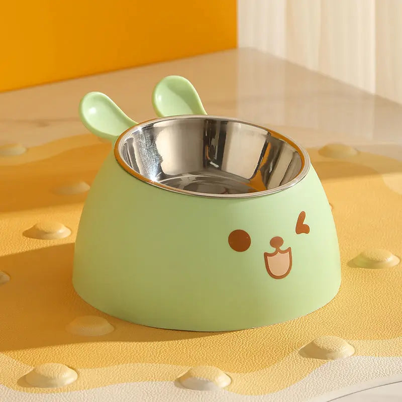 Cat Litter Box - Cat Food Bowl - Non-Slip Design - Pet Food Bowl - Plastic and Stainless Steel Design - Suitable for Cats and Small Dogs - Vegetable Wholesale Hub