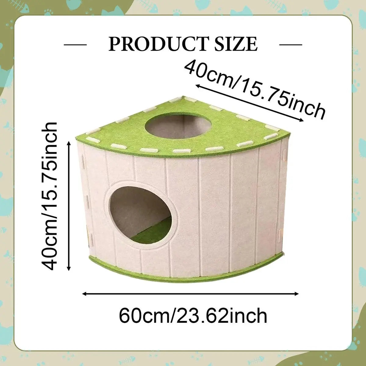 Cat House - Cat Basket - Cat Den - Felt-Shaped Cat Bed - Suitable for All Seasons - Warm | Scratch-Resistant - Pet Bed | Deep Sleeping Bed - Beige Wholesale Hub