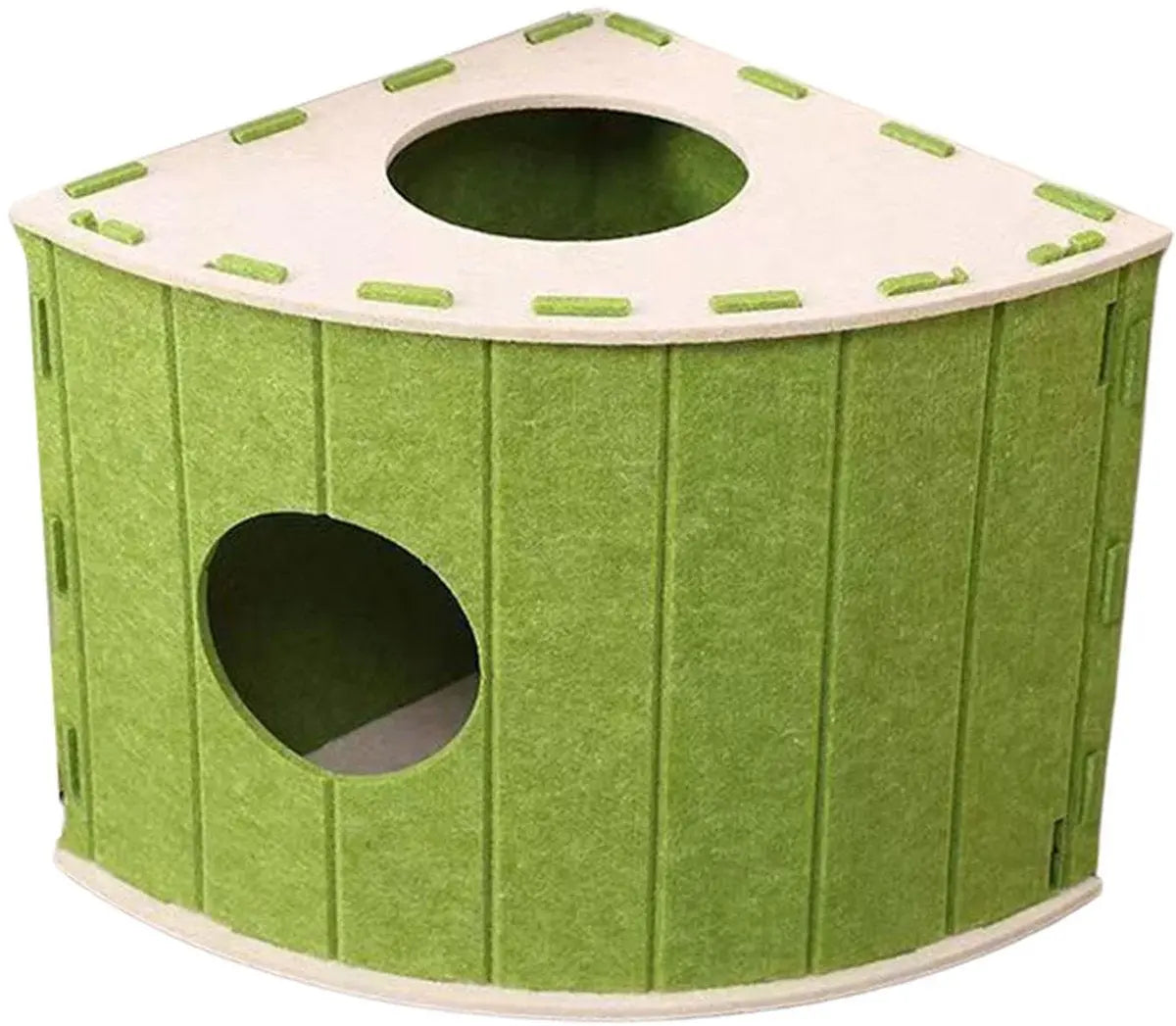 Cat House - Cat Basket - Cat Den - Felt-Shaped Cat Bed - Suitable for All Seasons - Warm | Scratch-Resistant - Pet Bed | Deep Sleeping Bed - Green Wholesale Hub