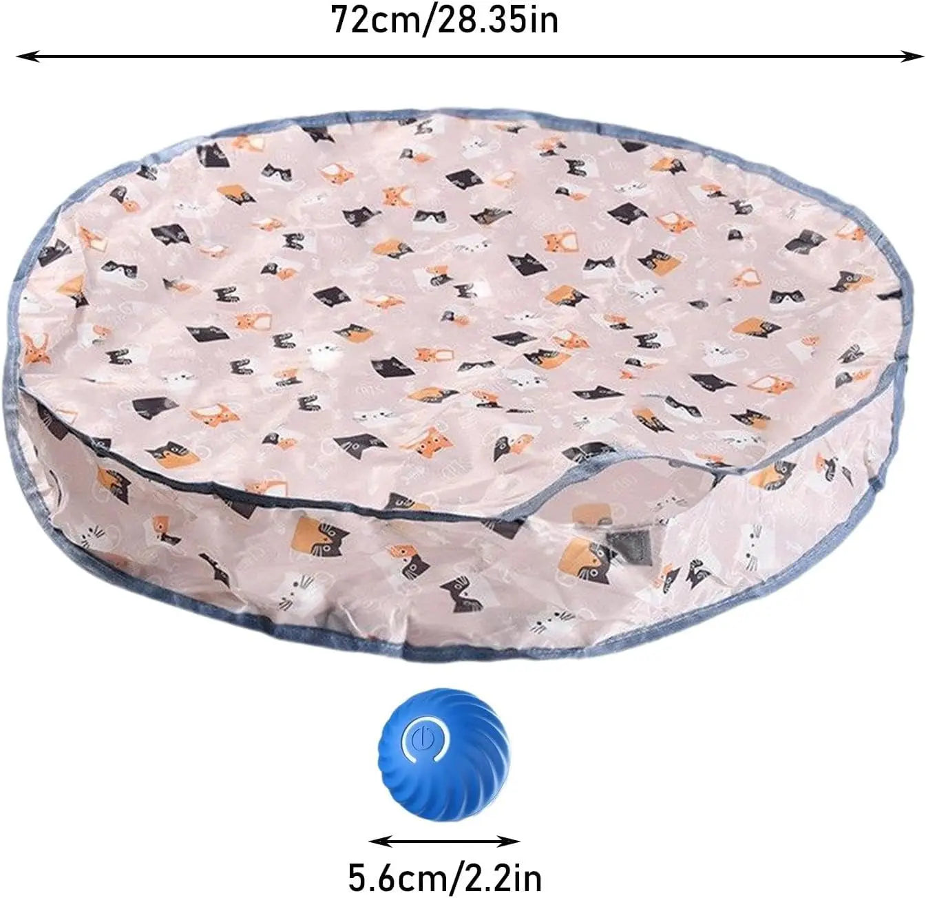 Play mat - Educational cat toy - USB automatic cat toy with three settings - 1 item Wholesale Hub
