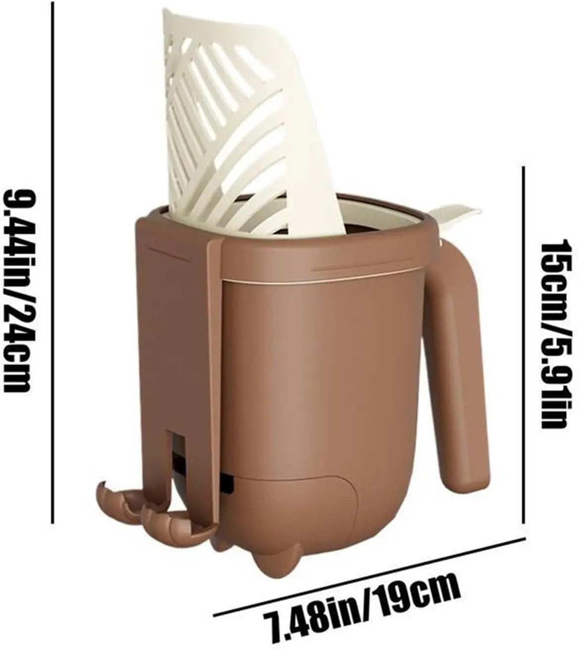Cat Litter Scoop - Large Capacity - Cat Litter Scoop and Cat Poop Box 2-in-1 - Cleaning Tool - 1 Pack Wholesale Hub