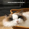 Cat Bed Rope Cotton, Cotton Rope Woven Round Cat Beds Basket with Built-in Teasing Ball, Handwoven Foldable Scratchable for Small & Large pet Brown（S） Wholesale Hub