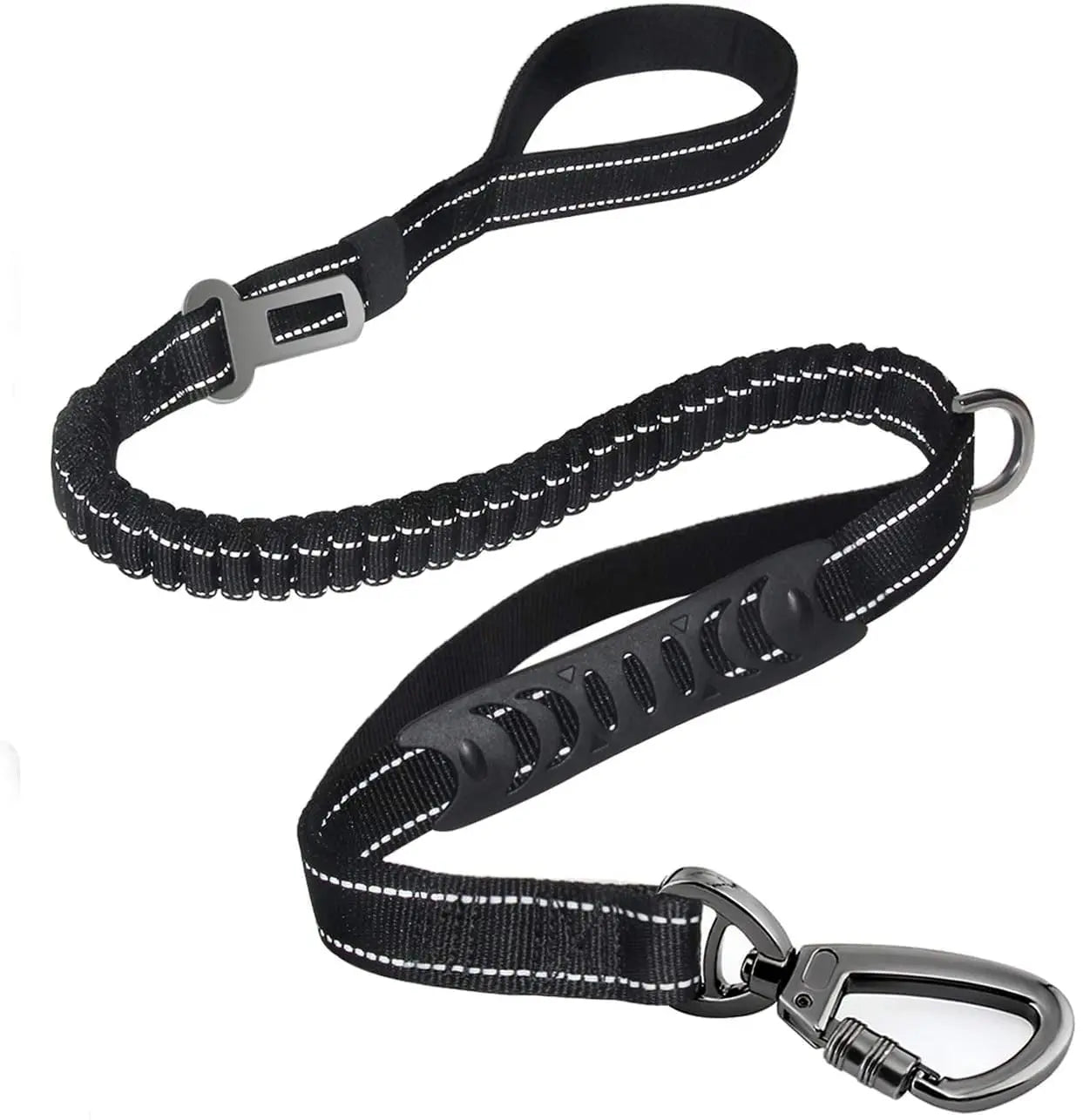 Keyohome Heavy Duty Dog Leash Especially Large Dogs Up to 150lbs, 4-6 Ft Reflective Dog Walking Training Shock Absorbing Bungee L Black Wholesale Hub