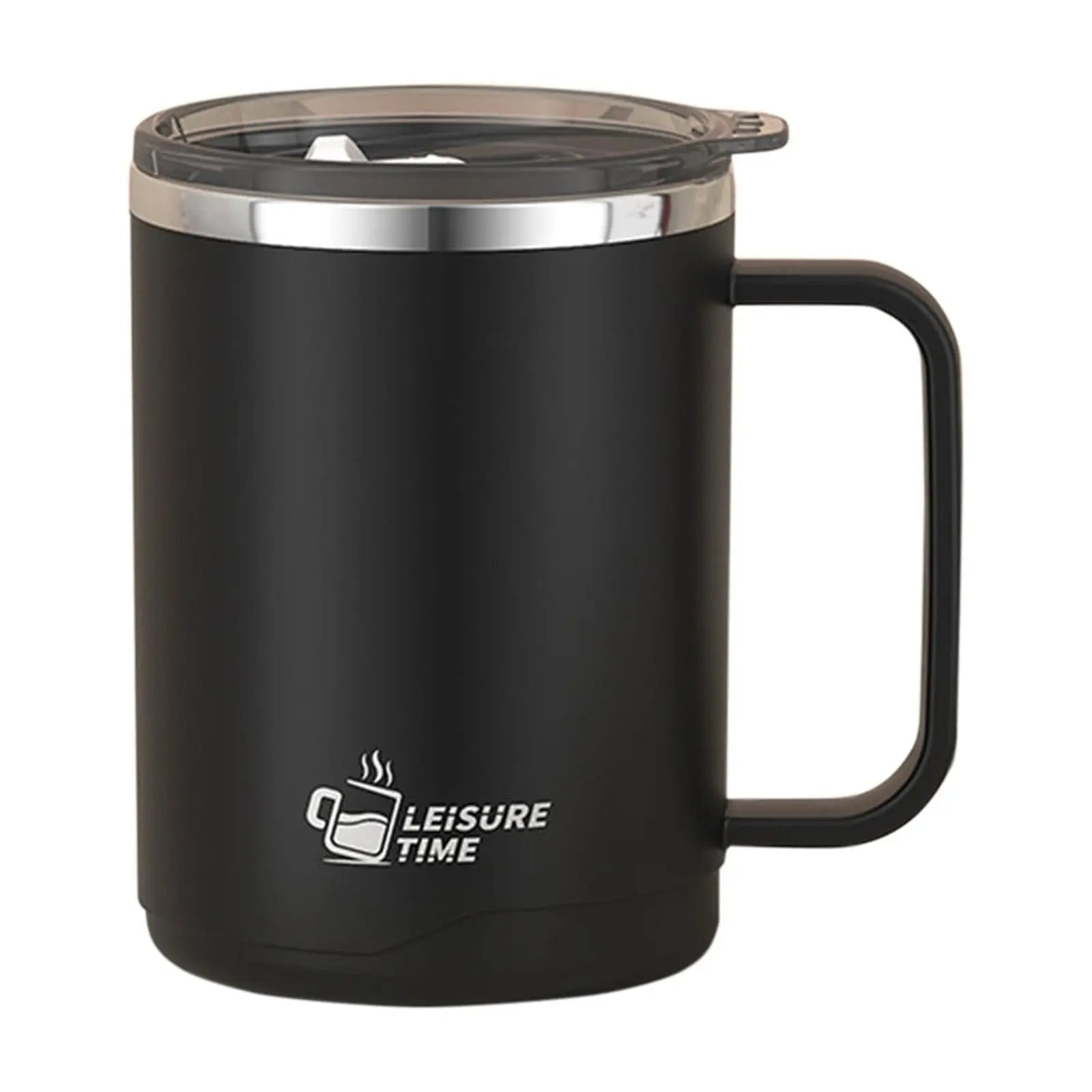 Insulated Coffee Mug with Handle & Lid - 17oz Stainless Steel Travel Tumbler, Double Wall Vacuum (Black) by PALIFEUR 01_【Limited Edition】 2026 New Model Smart Coffee Mug Wholesale Hub